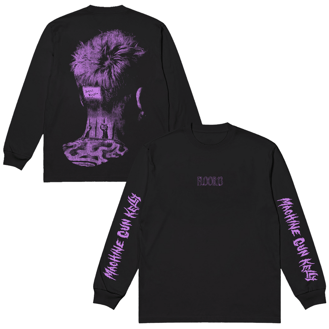 MGK Merch Hotel Diablo Floor 13 Long Sleeve T-Shirt Machine Gun Kelly Merch Father's Day Gifts