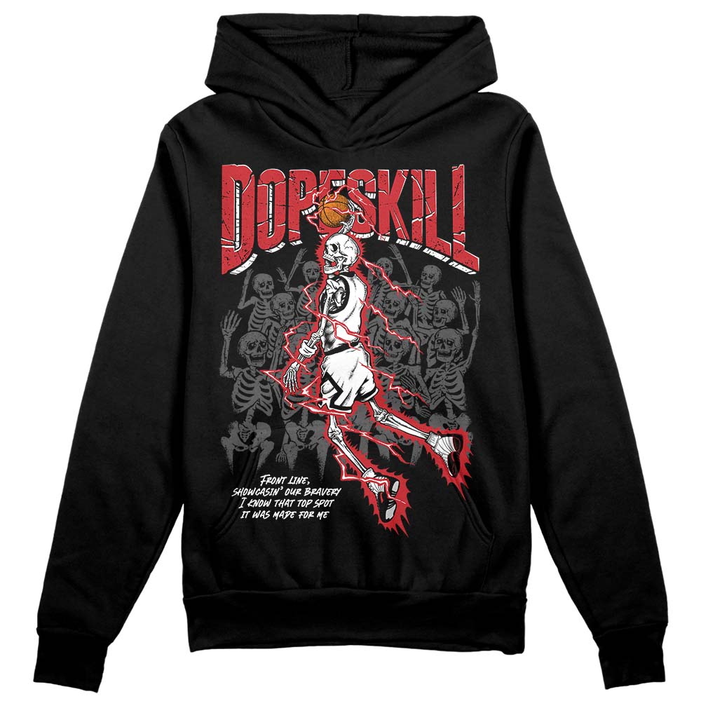 Red Taxi 12s DopeSkill Hoodie Sweatshirt Thunder Dunk Graphic