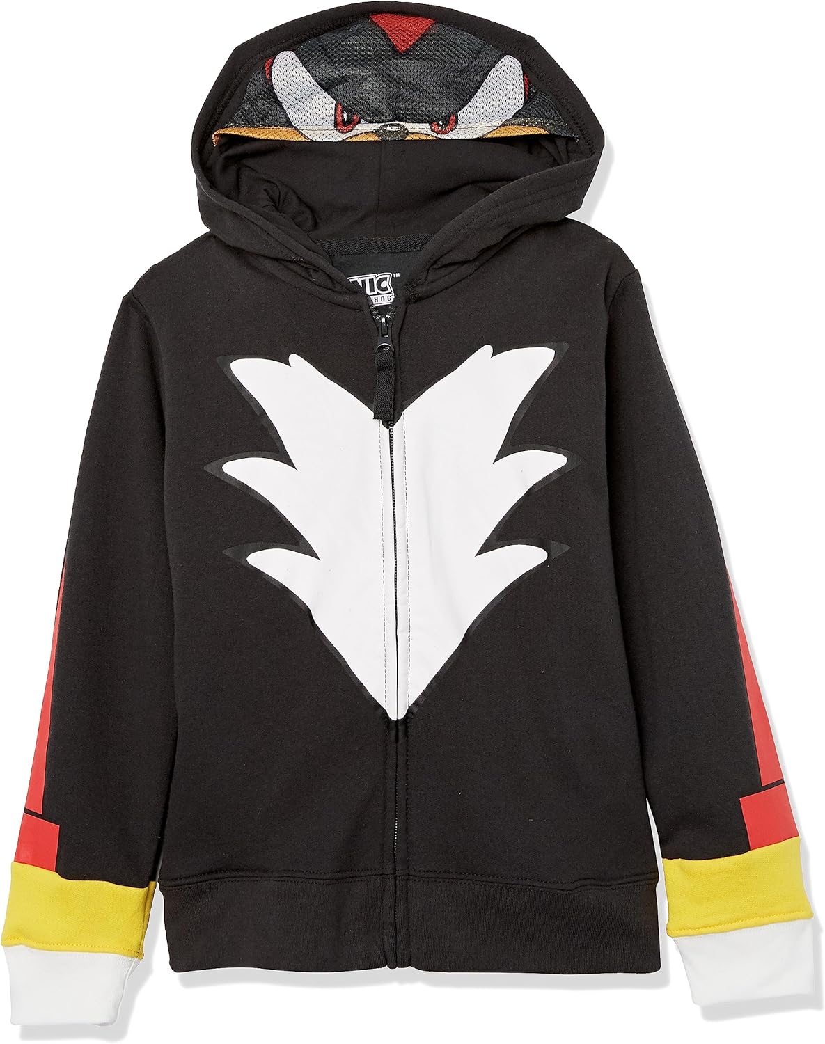 Sega Sonic The Hedgehog Shadow Costume Zip Up Fleece Hoodie-Boys 4-20