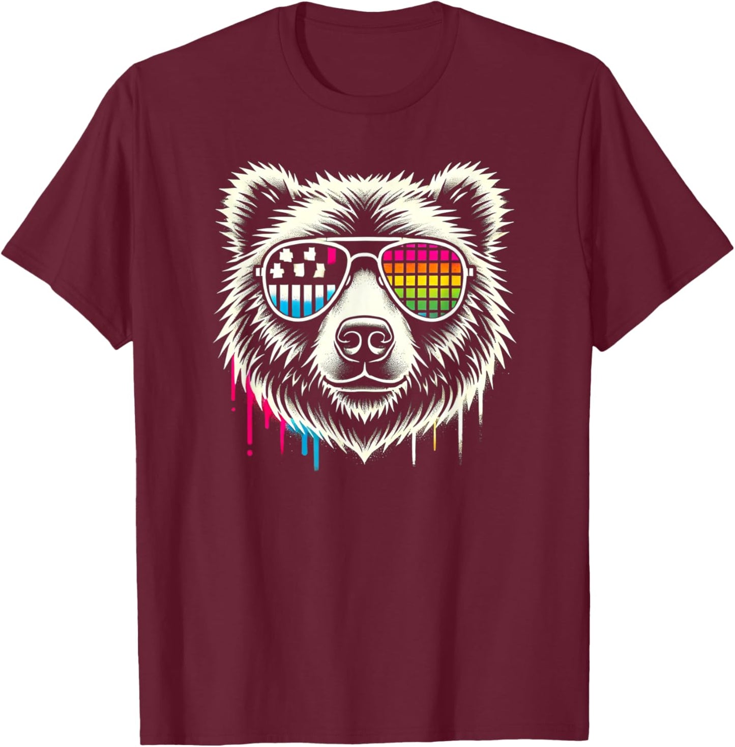 Retro Bear Sunglasses Cool Vintage Animal