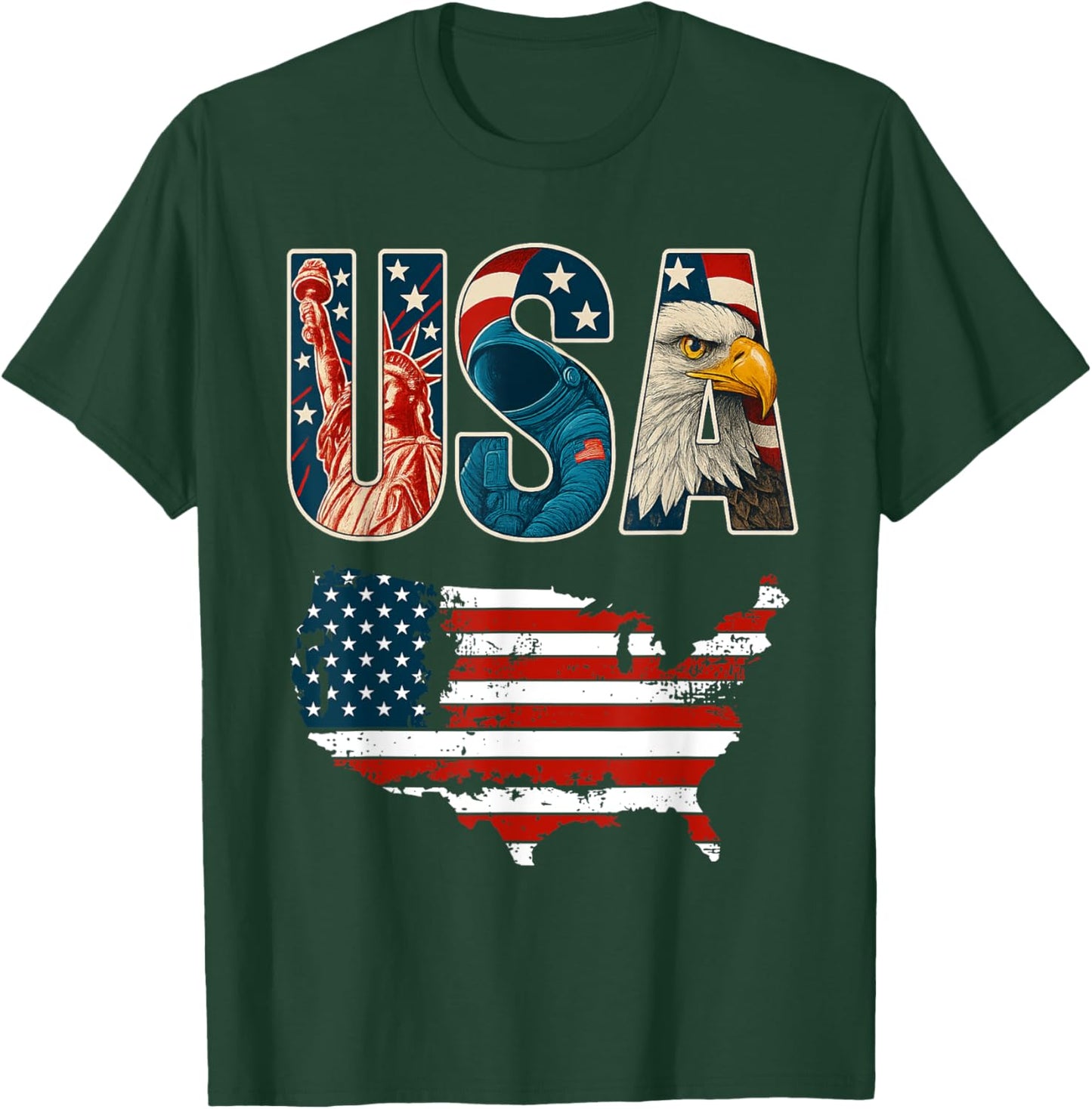 USA US Patriotic 4th of July America Flag Freedom Eagle