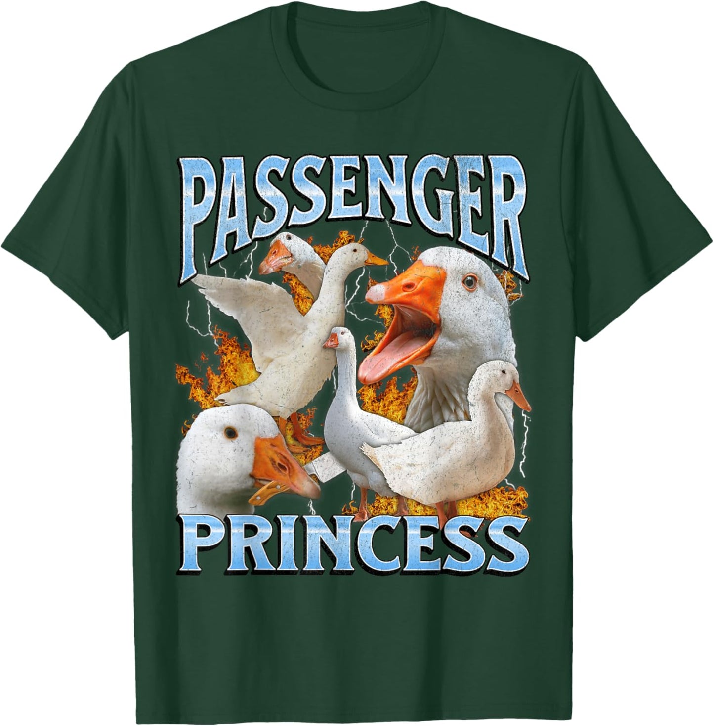 Passenger Princess Funny Goose Meme Bootleg Y2K Graphic