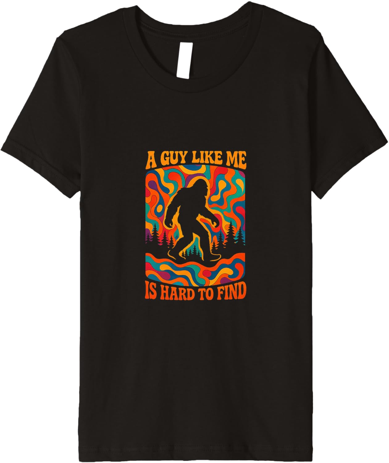 A Guy Like Me Is Hard To Find Retro Bigfoot Sasquatch Sci-Fi Premium