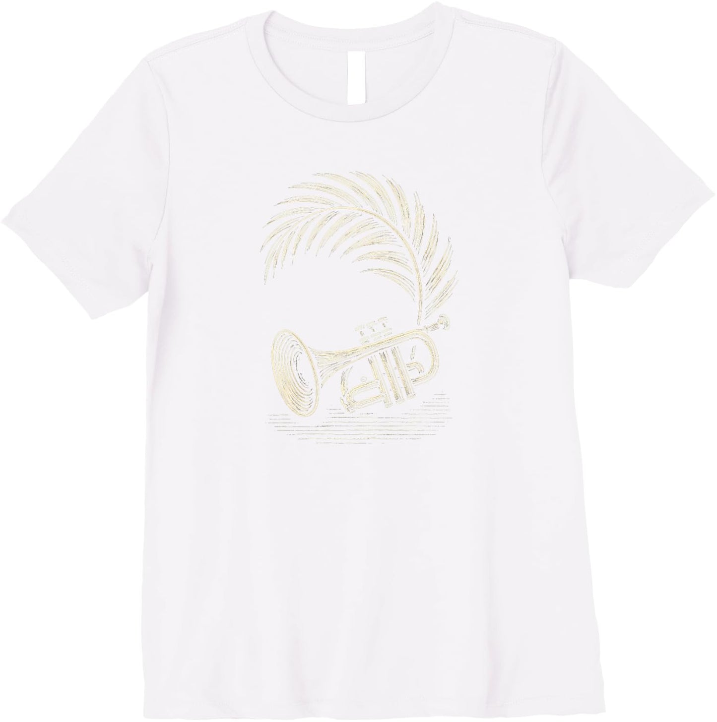 Woodcut Trumpet Palm Premium