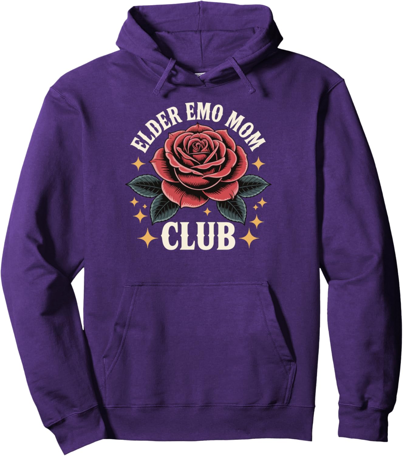 Elder Emo Mom Club Emo Lifestyle Emo Music Goth Subculture Pullover Hoodie