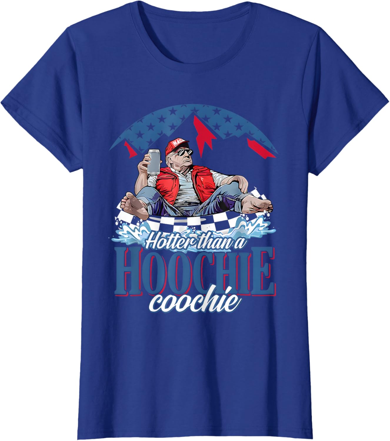 Hotter Than A Hoochie Coochie Funny Trump Summer Beer