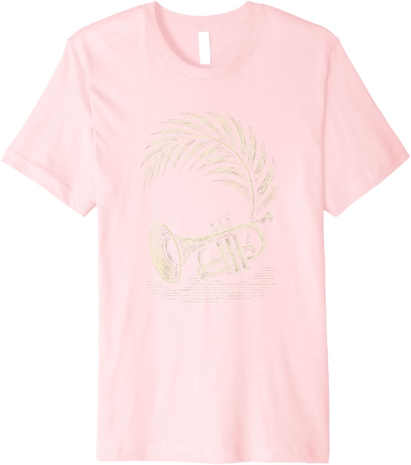 Woodcut Trumpet Palm Premium