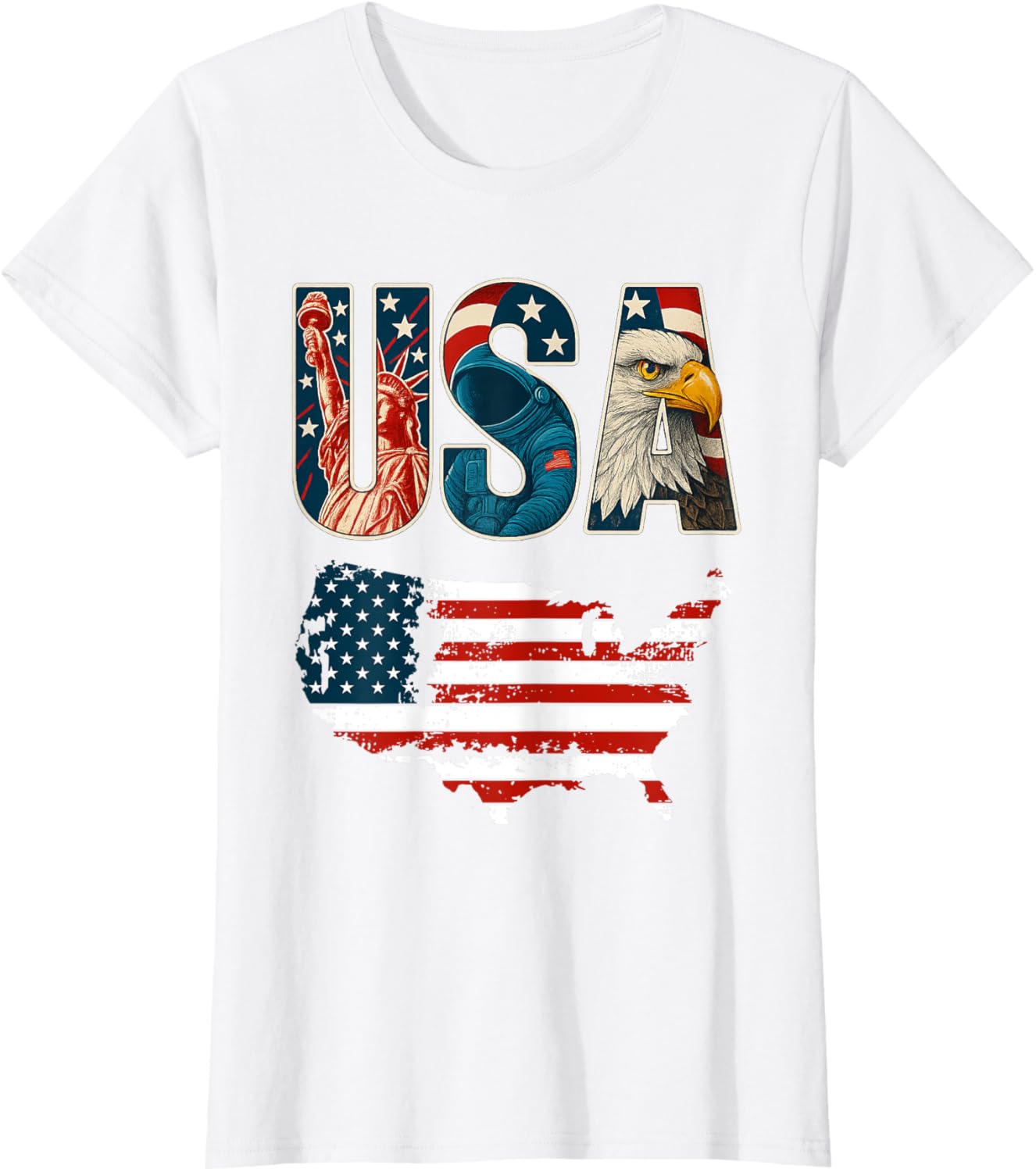 USA US Patriotic 4th of July America Flag Freedom Eagle