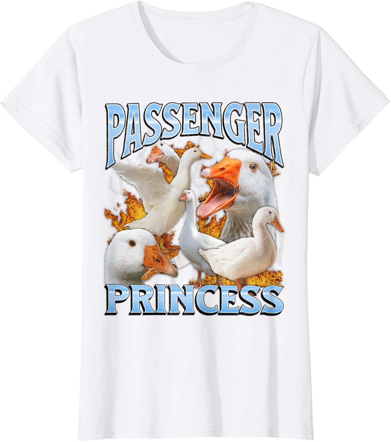 Passenger Princess Funny Goose Meme Bootleg Y2K Graphic