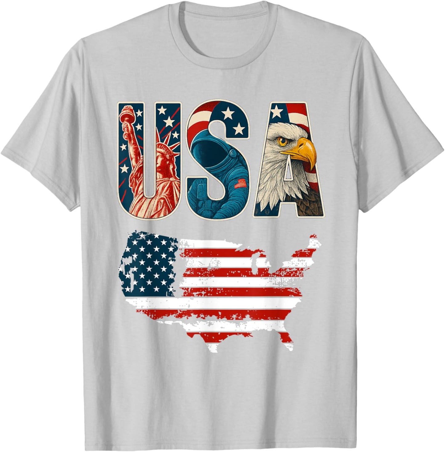 USA US Patriotic 4th of July America Flag Freedom Eagle