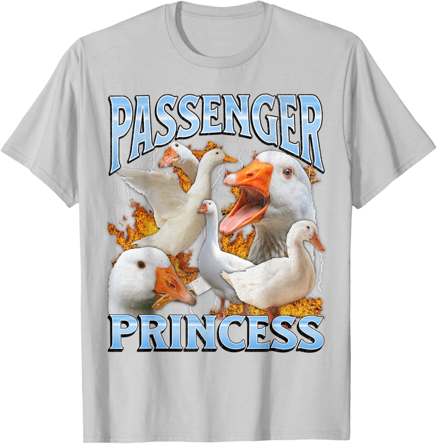 Passenger Princess Funny Goose Meme Bootleg Y2K Graphic