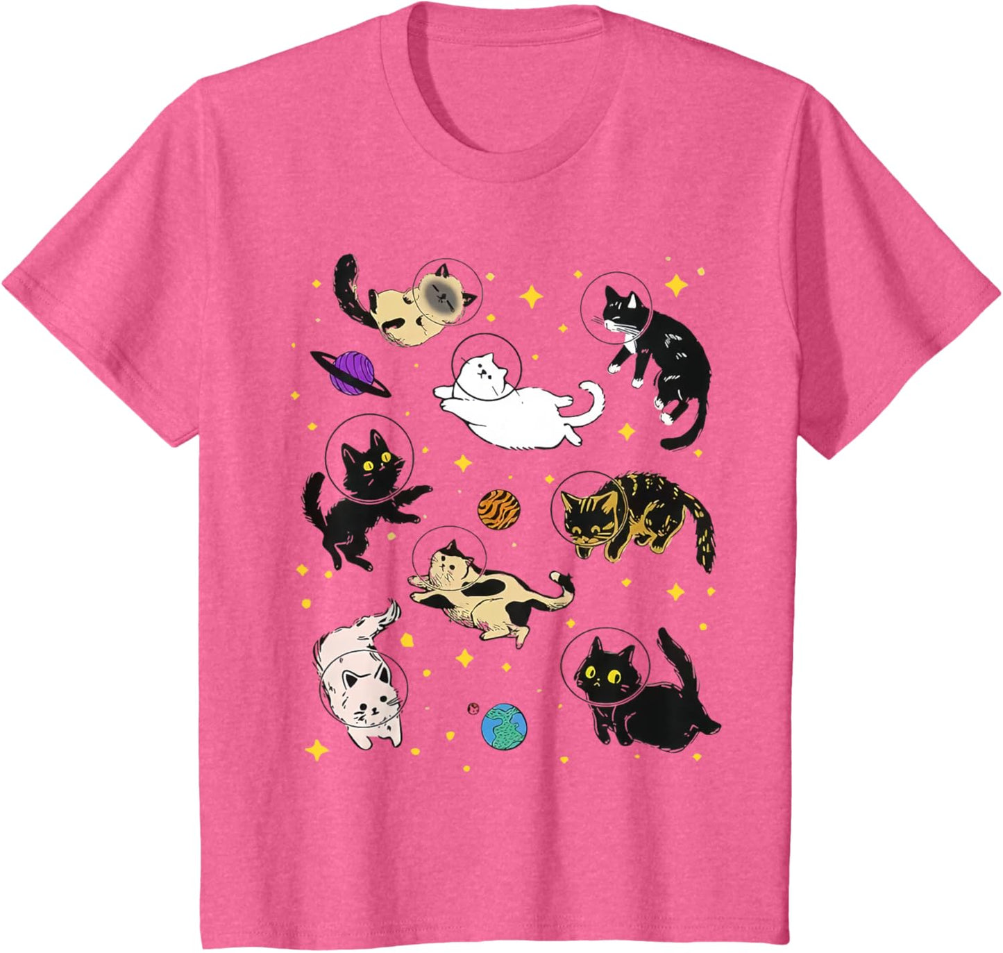 Funny Catsa Cat Astronauts Kitten Space Women Girls Kids Men