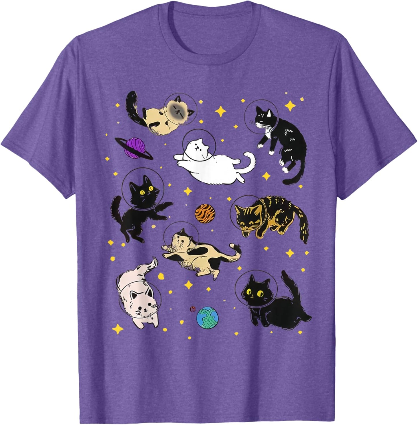 Funny Catsa Cat Astronauts Kitten Space Women Girls Kids Men