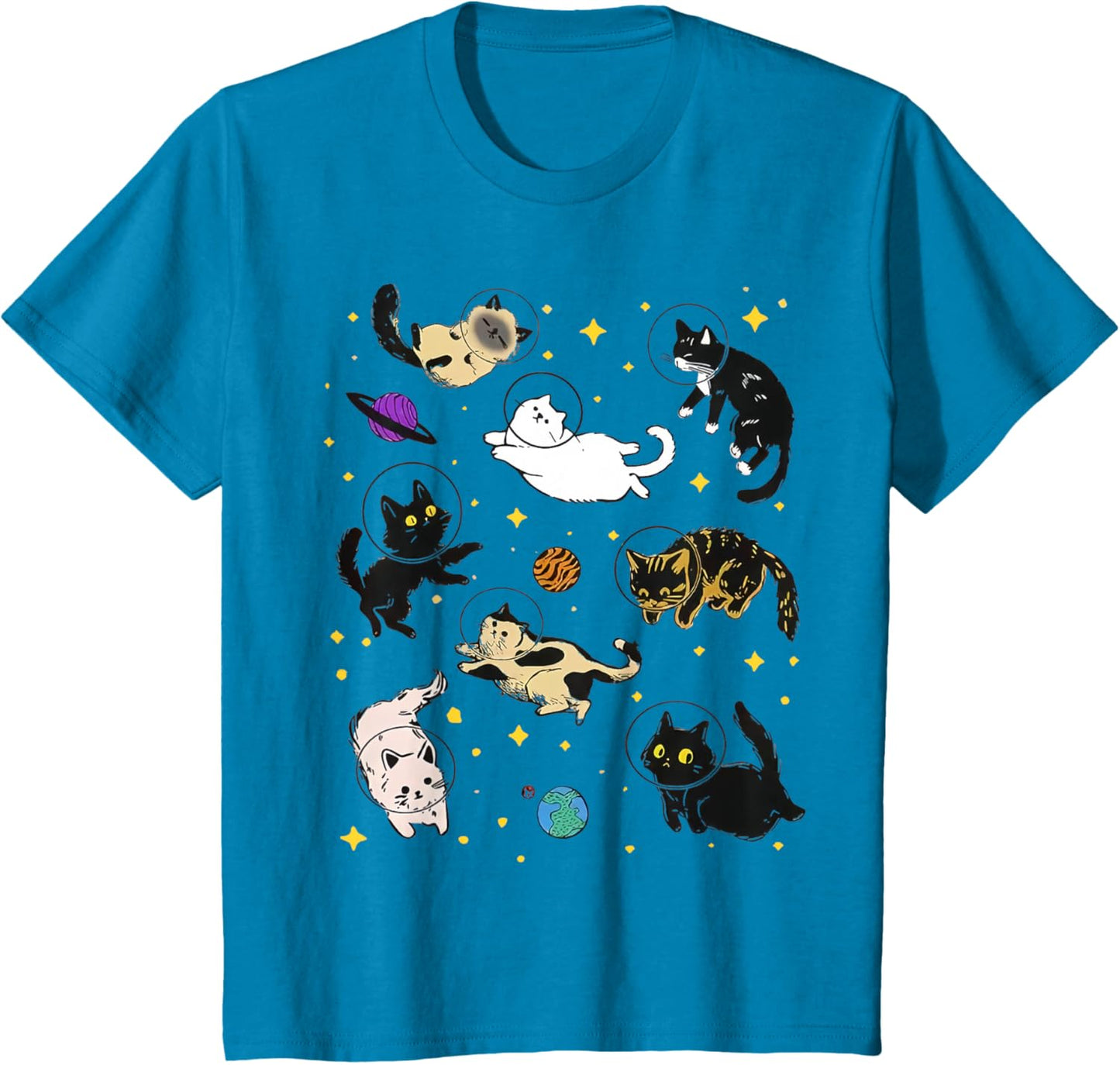 Funny Catsa Cat Astronauts Kitten Space Women Girls Kids Men