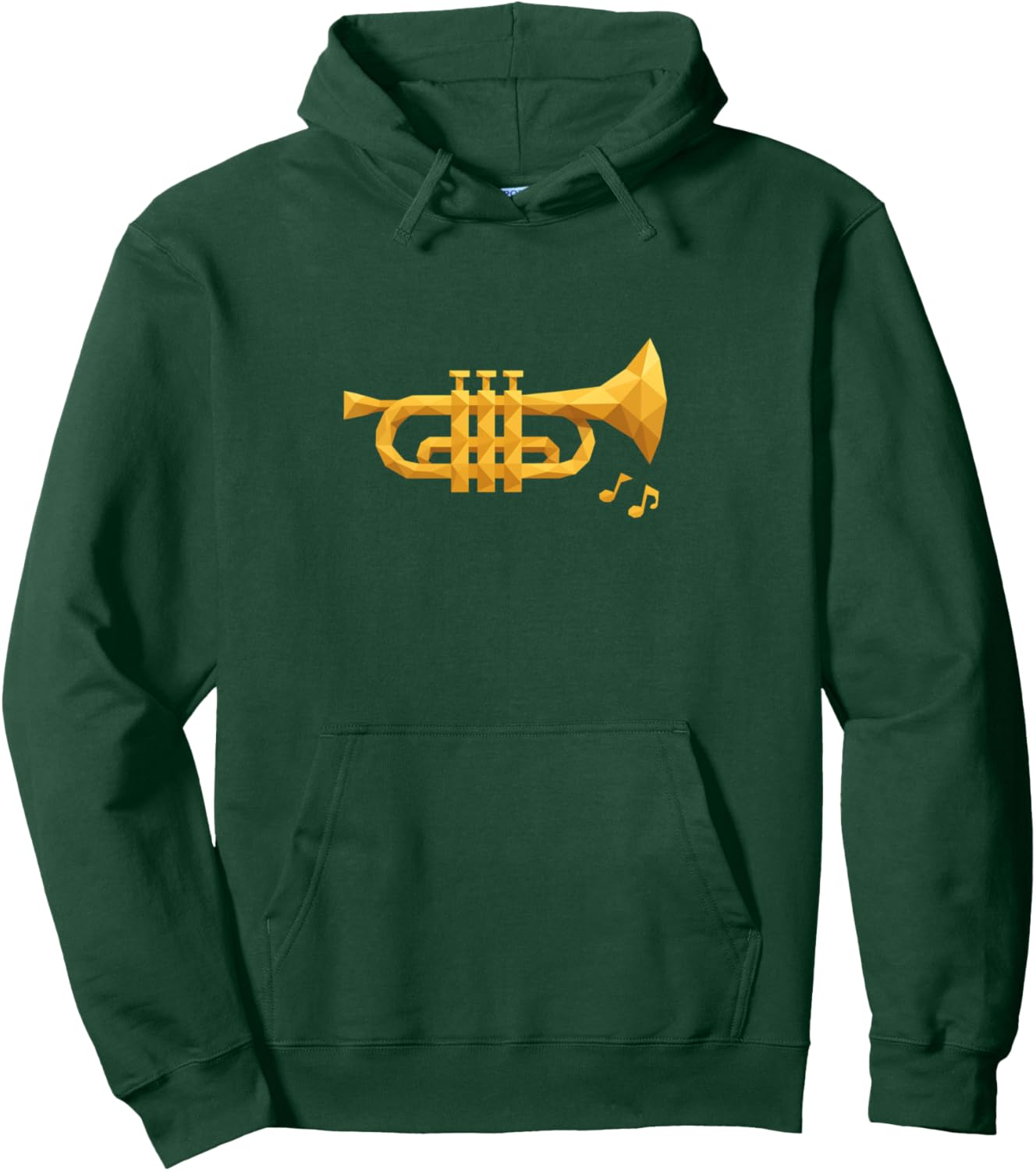 Low Poly Trumpet Pullover Hoodie