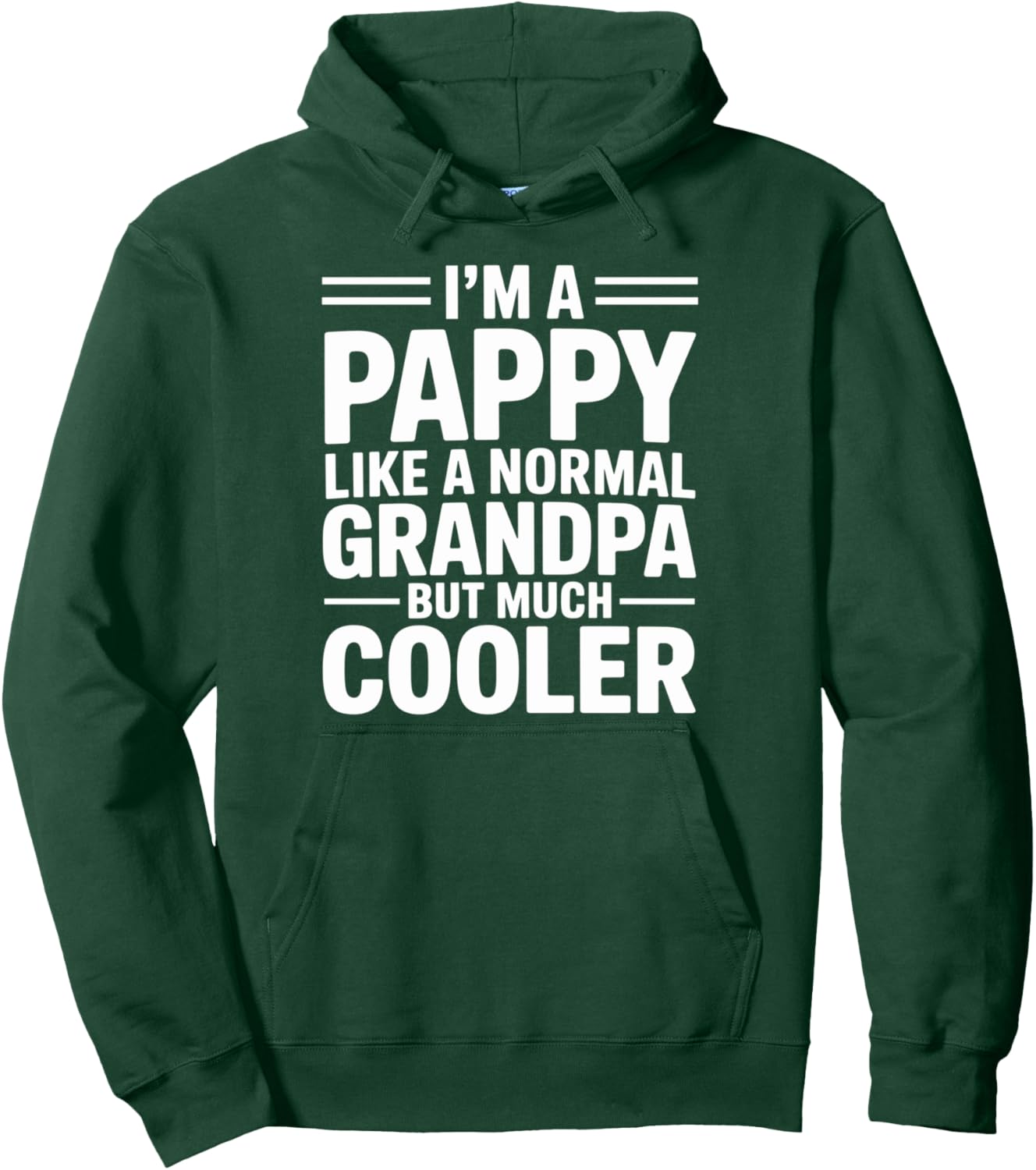 Pappy Like a Grandpa Only Cooler Southern Grandfather Pullover Hoodie