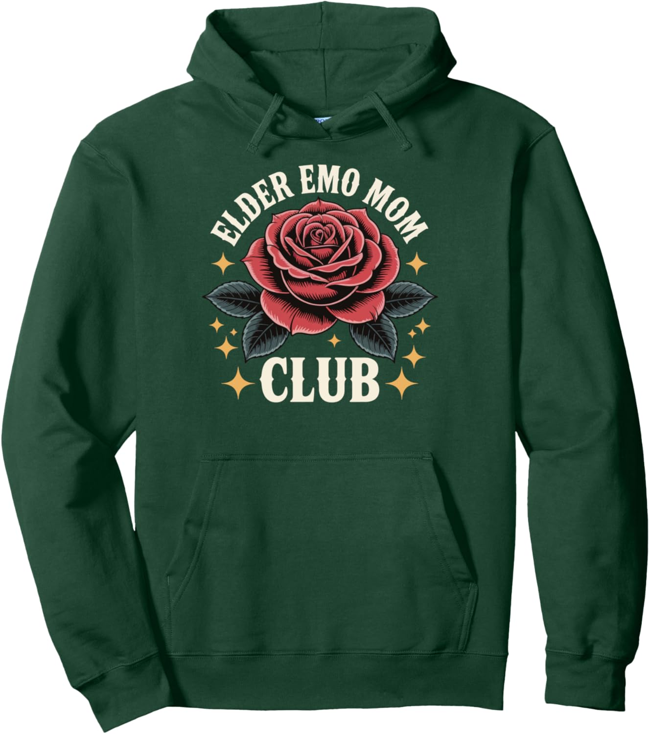 Elder Emo Mom Club Emo Lifestyle Emo Music Goth Subculture Pullover Hoodie
