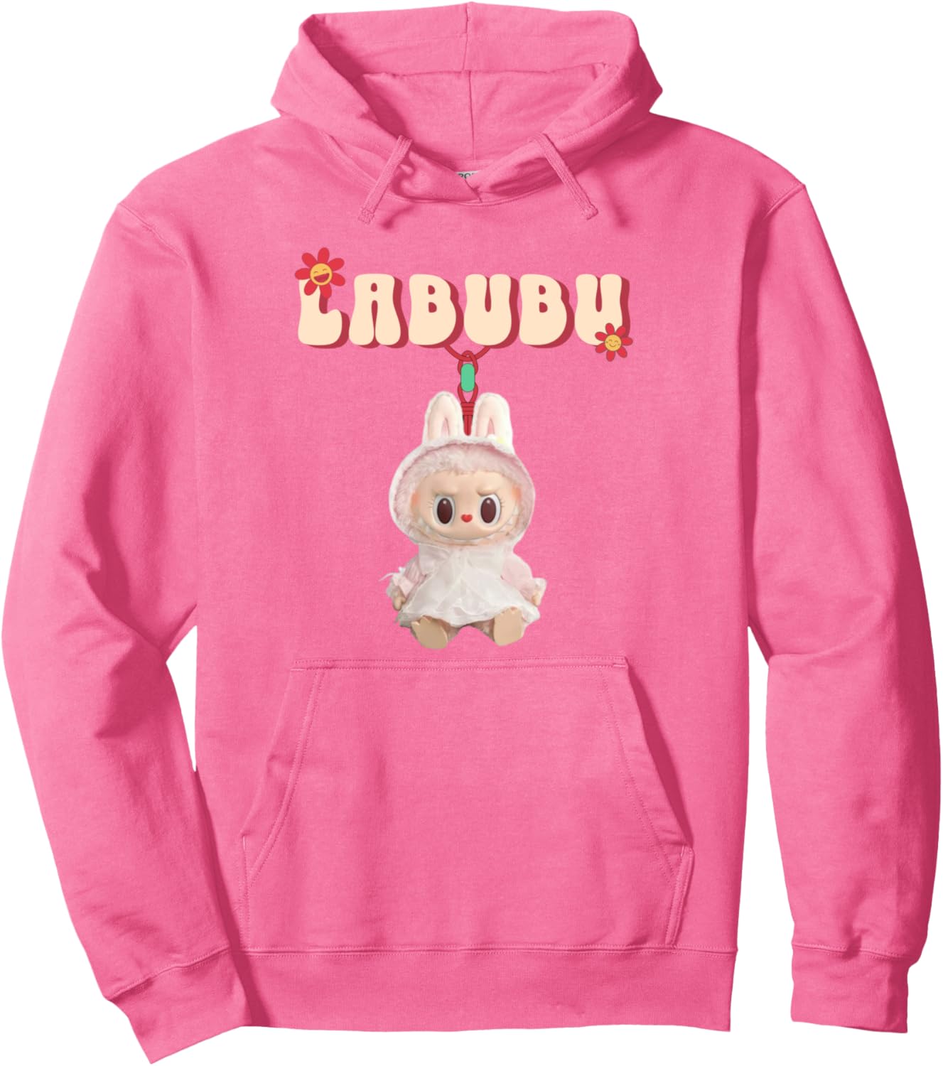 Funny Labubu Lover Cute Labubu The Monsters Women Pullover Hoodie