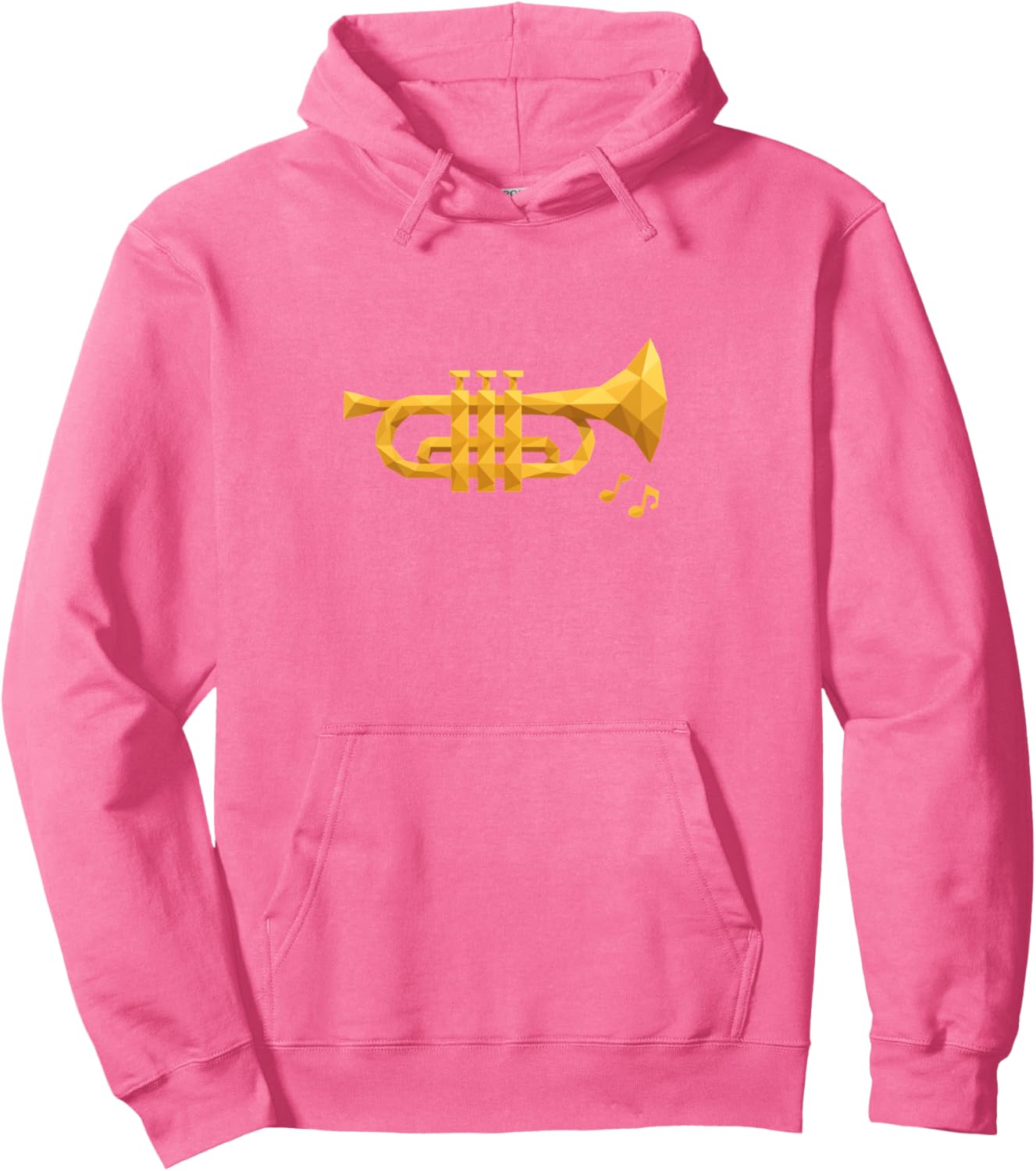 Low Poly Trumpet Pullover Hoodie