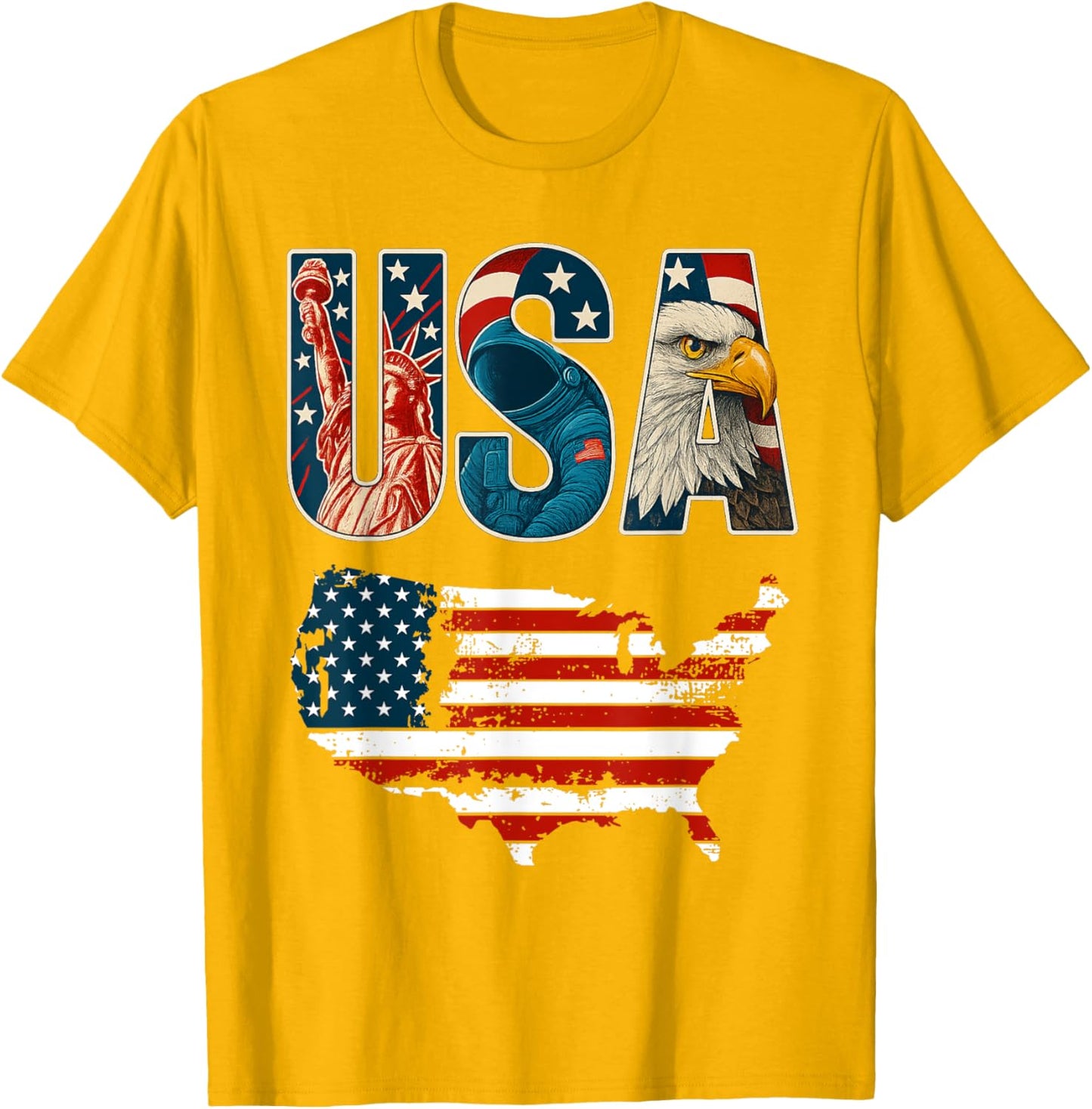 USA US Patriotic 4th of July America Flag Freedom Eagle