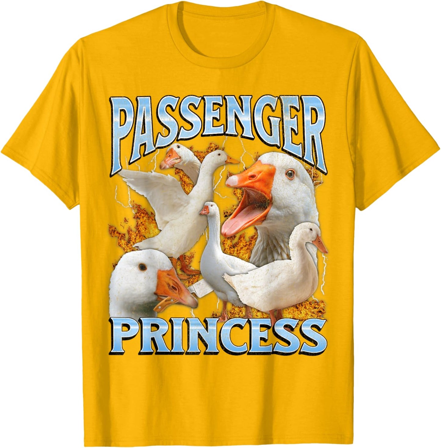 Passenger Princess Funny Goose Meme Bootleg Y2K Graphic