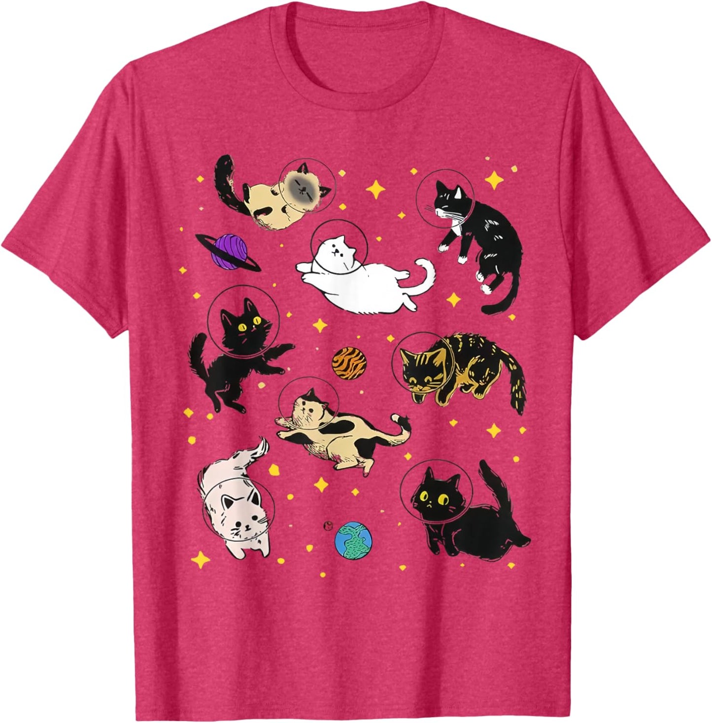 Funny Catsa Cat Astronauts Kitten Space Women Girls Kids Men