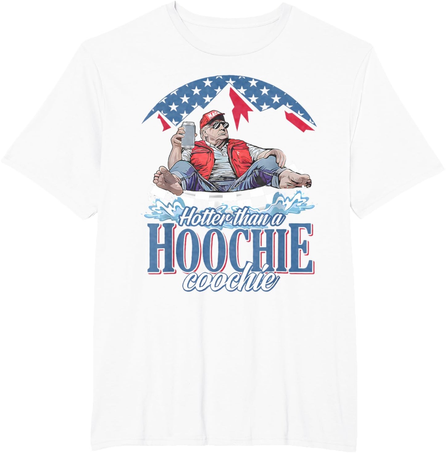 Hotter Than A Hoochie Coochie Funny Trump Summer Beer