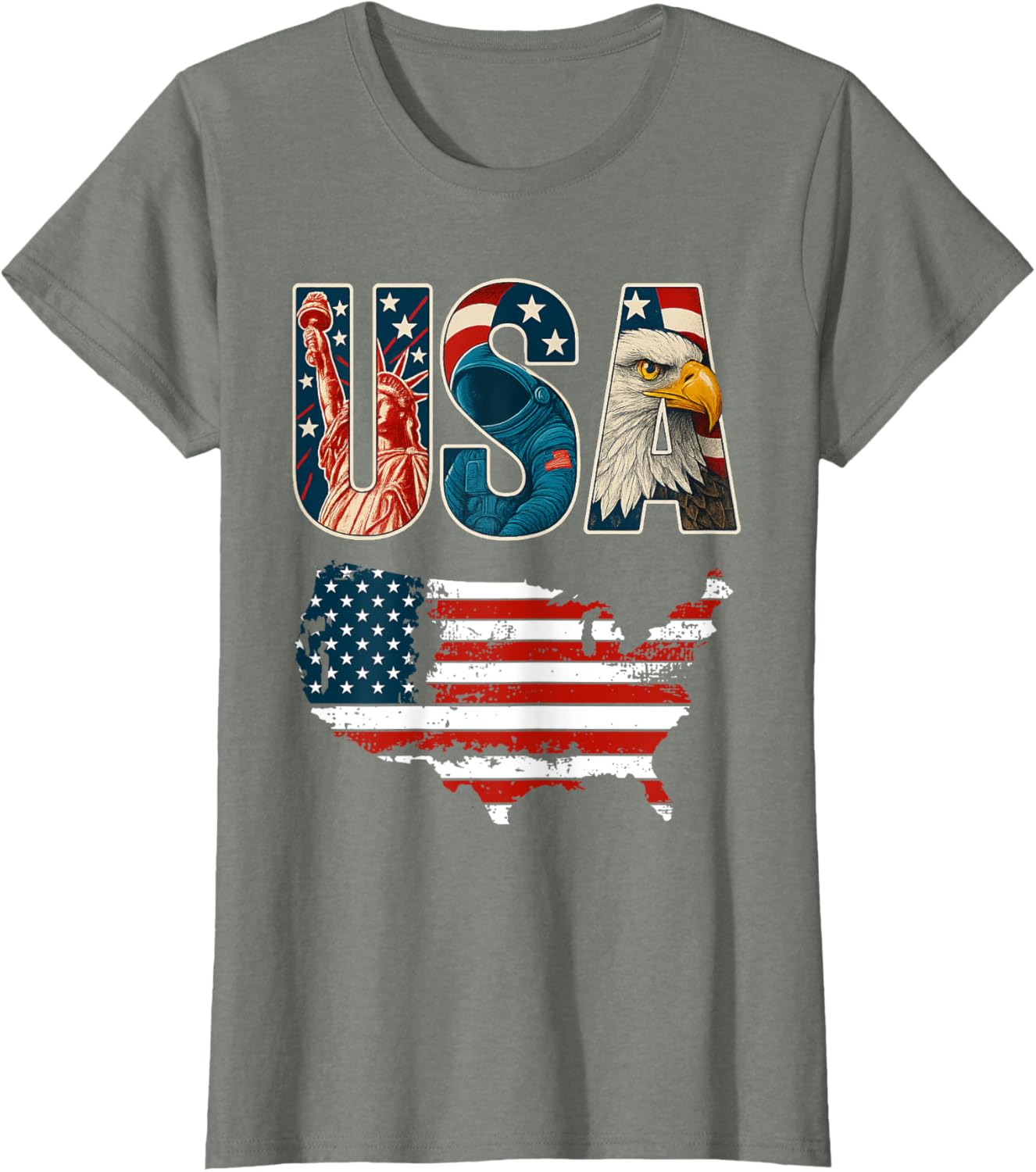 USA US Patriotic 4th of July America Flag Freedom Eagle