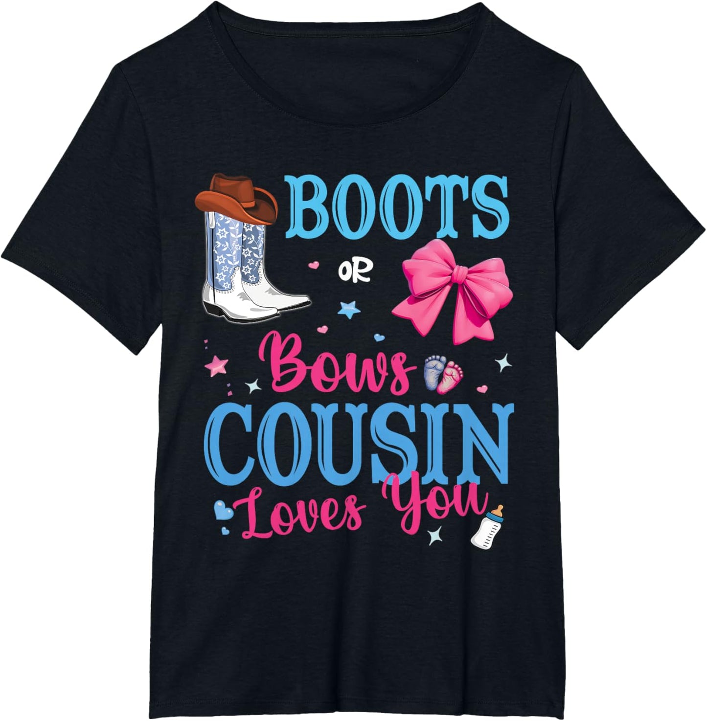 Boots Or Bows Cousin Loves You Gender Reveal Party Family