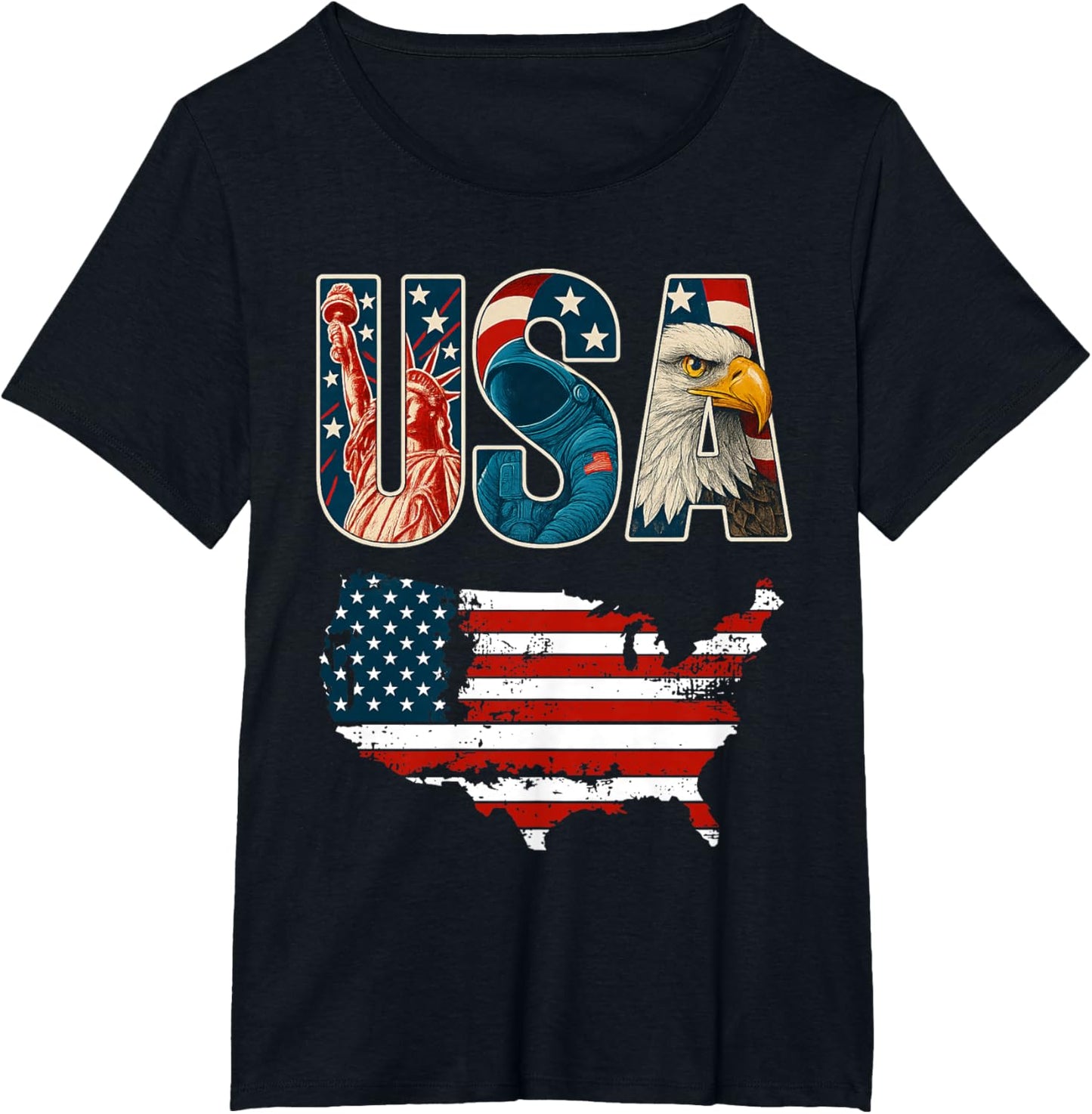 USA US Patriotic 4th of July America Flag Freedom Eagle