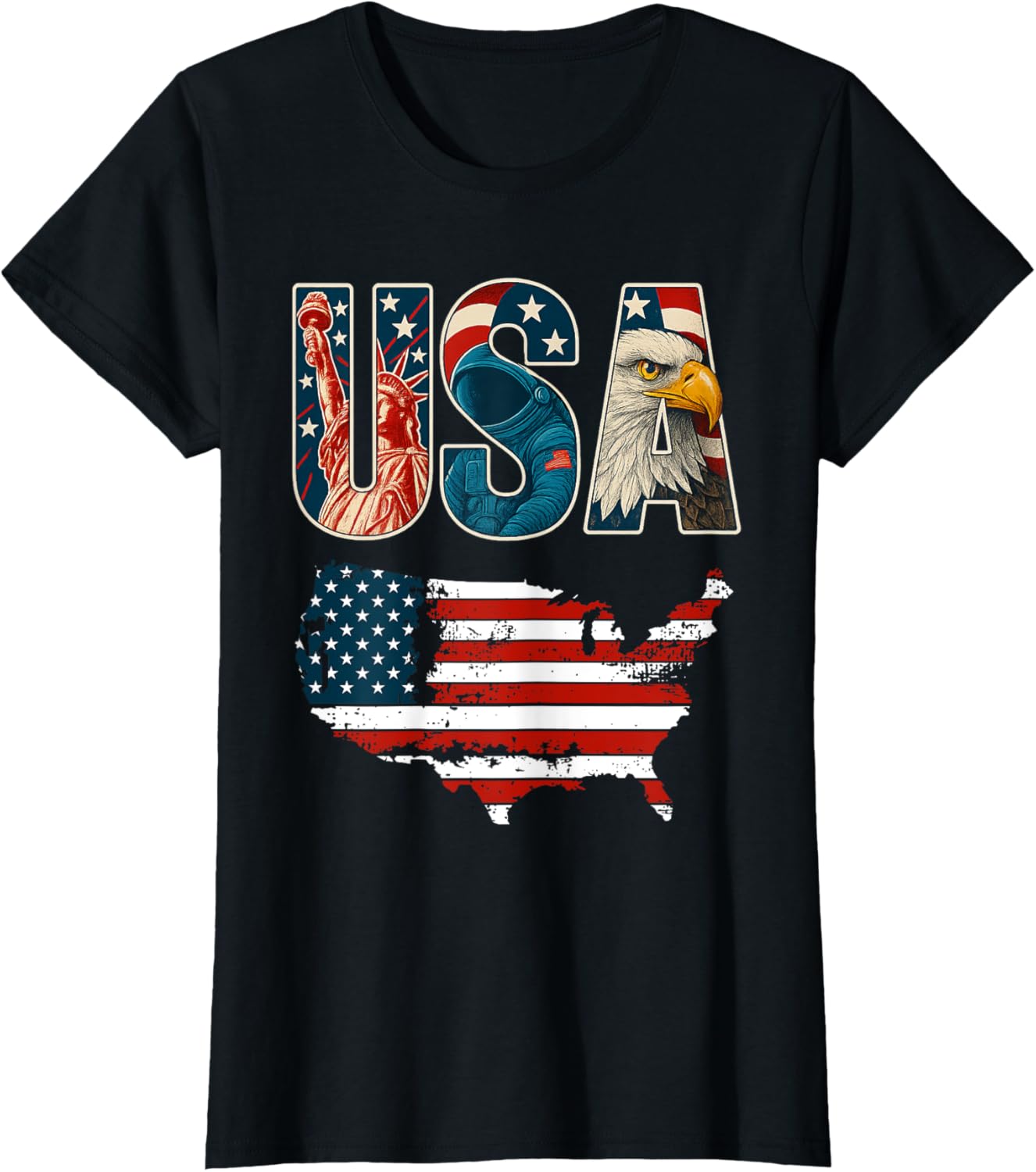USA US Patriotic 4th of July America Flag Freedom Eagle