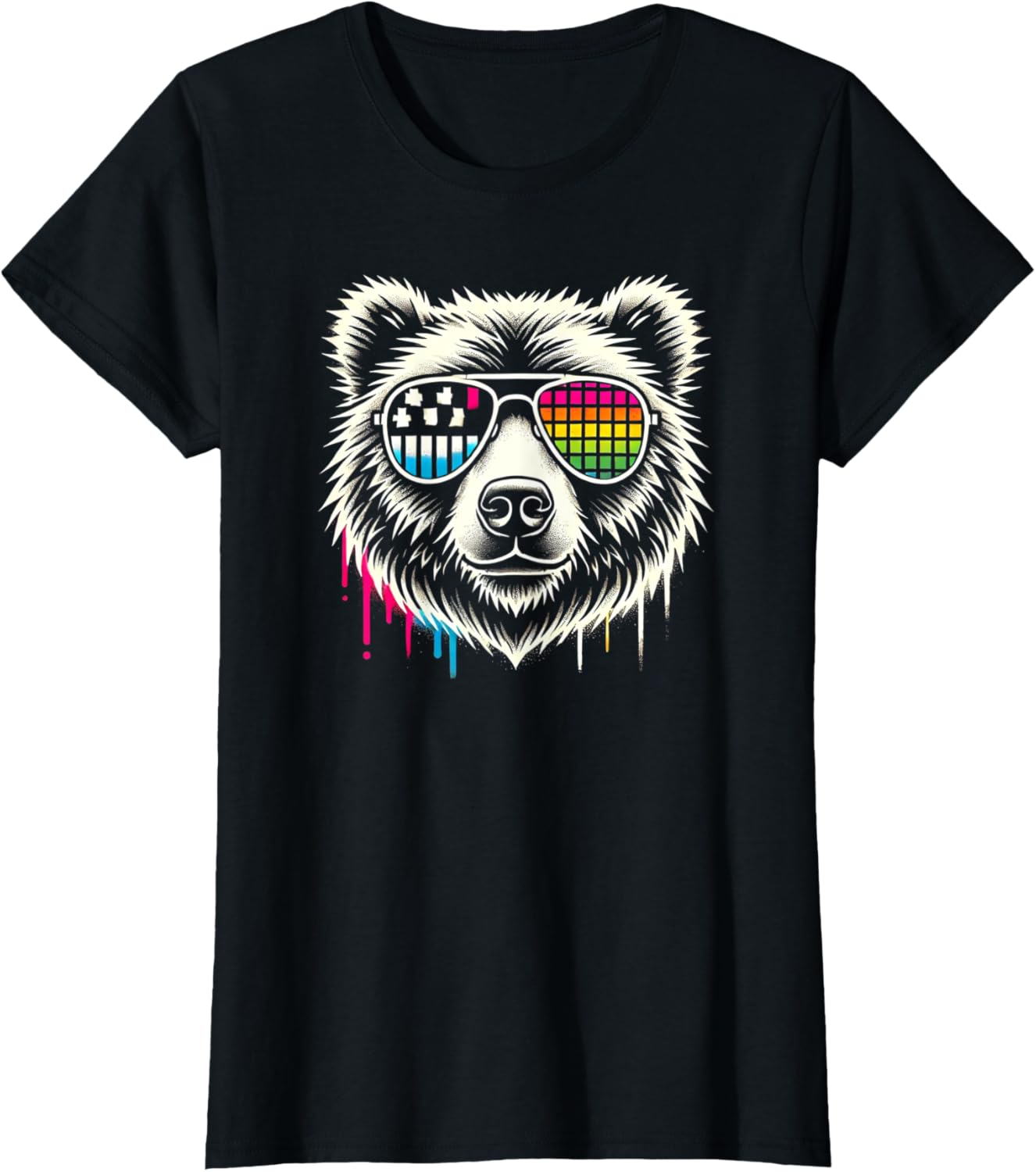 Retro Bear Sunglasses Cool Vintage Animal