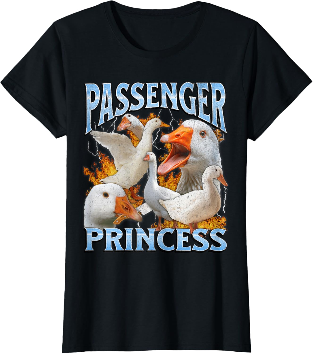 Passenger Princess Funny Goose Meme Bootleg Y2K Graphic