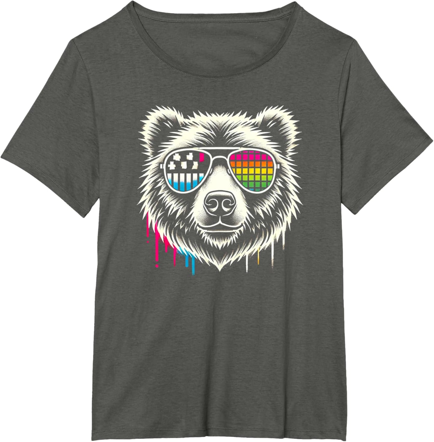 Retro Bear Sunglasses Cool Vintage Animal