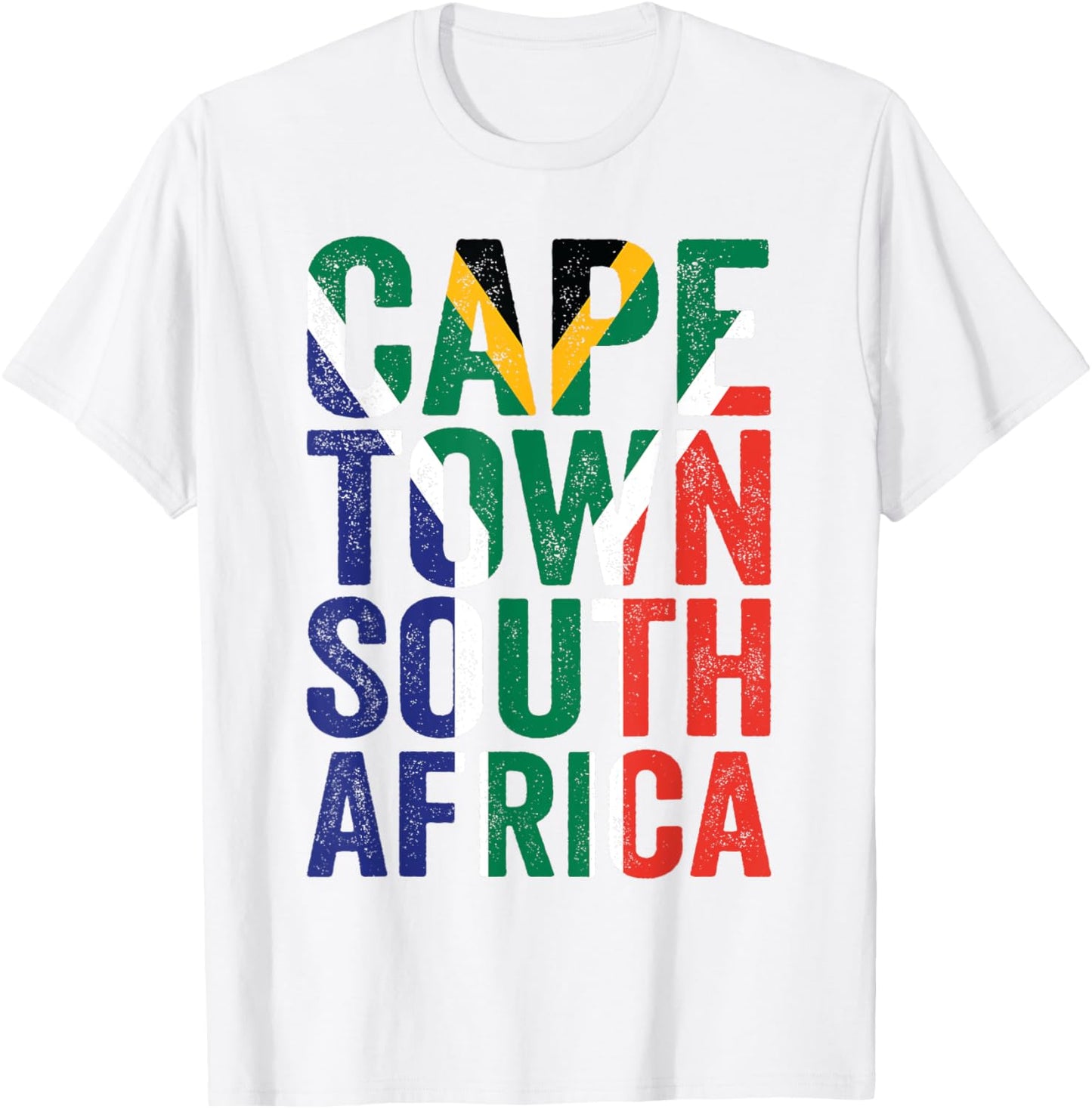 Cape Town South Africa Retro Flag Travel Vacation Souvenir