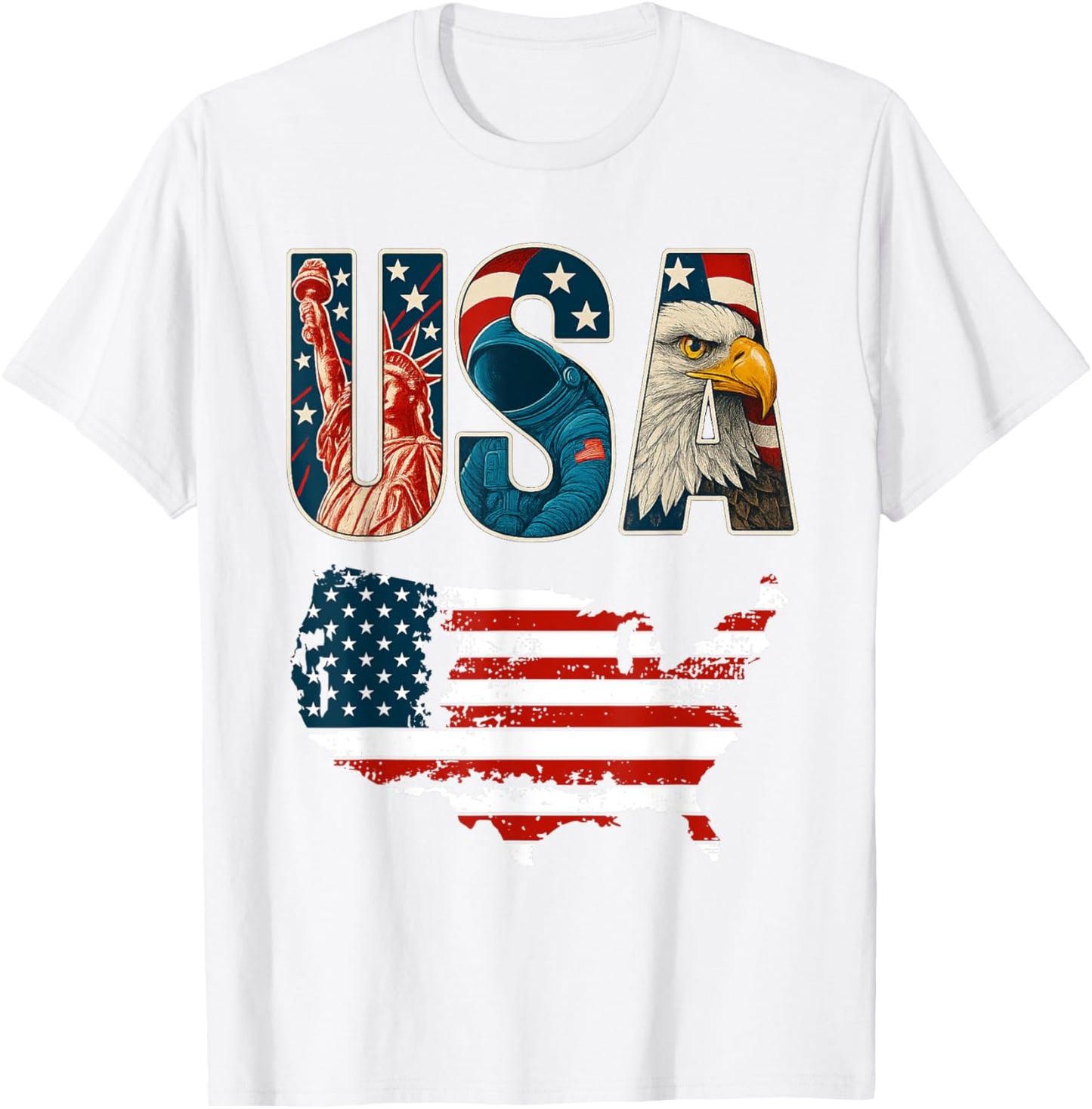 USA US Patriotic 4th of July America Flag Freedom Eagle