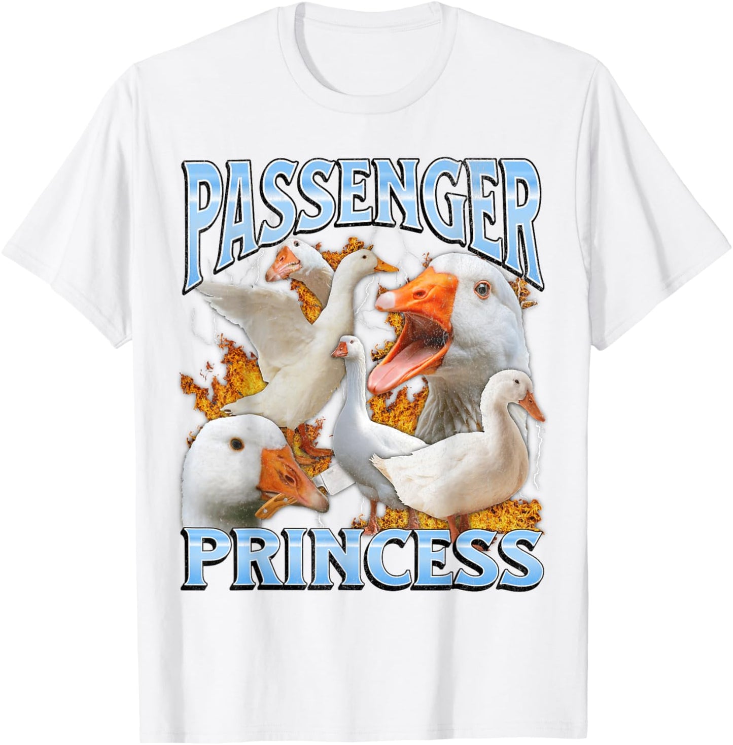 Passenger Princess Funny Goose Meme Bootleg Y2K Graphic