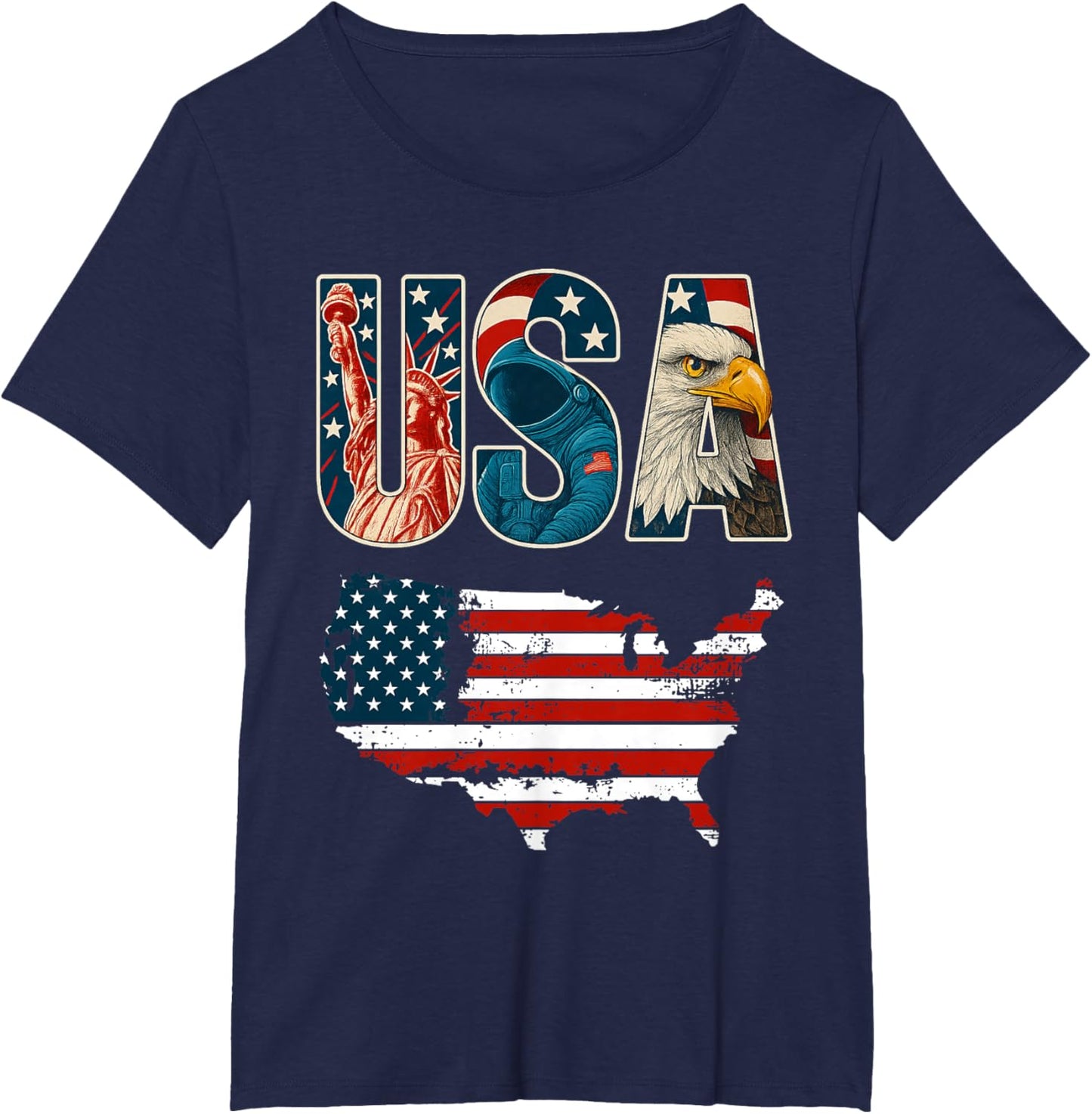 USA US Patriotic 4th of July America Flag Freedom Eagle