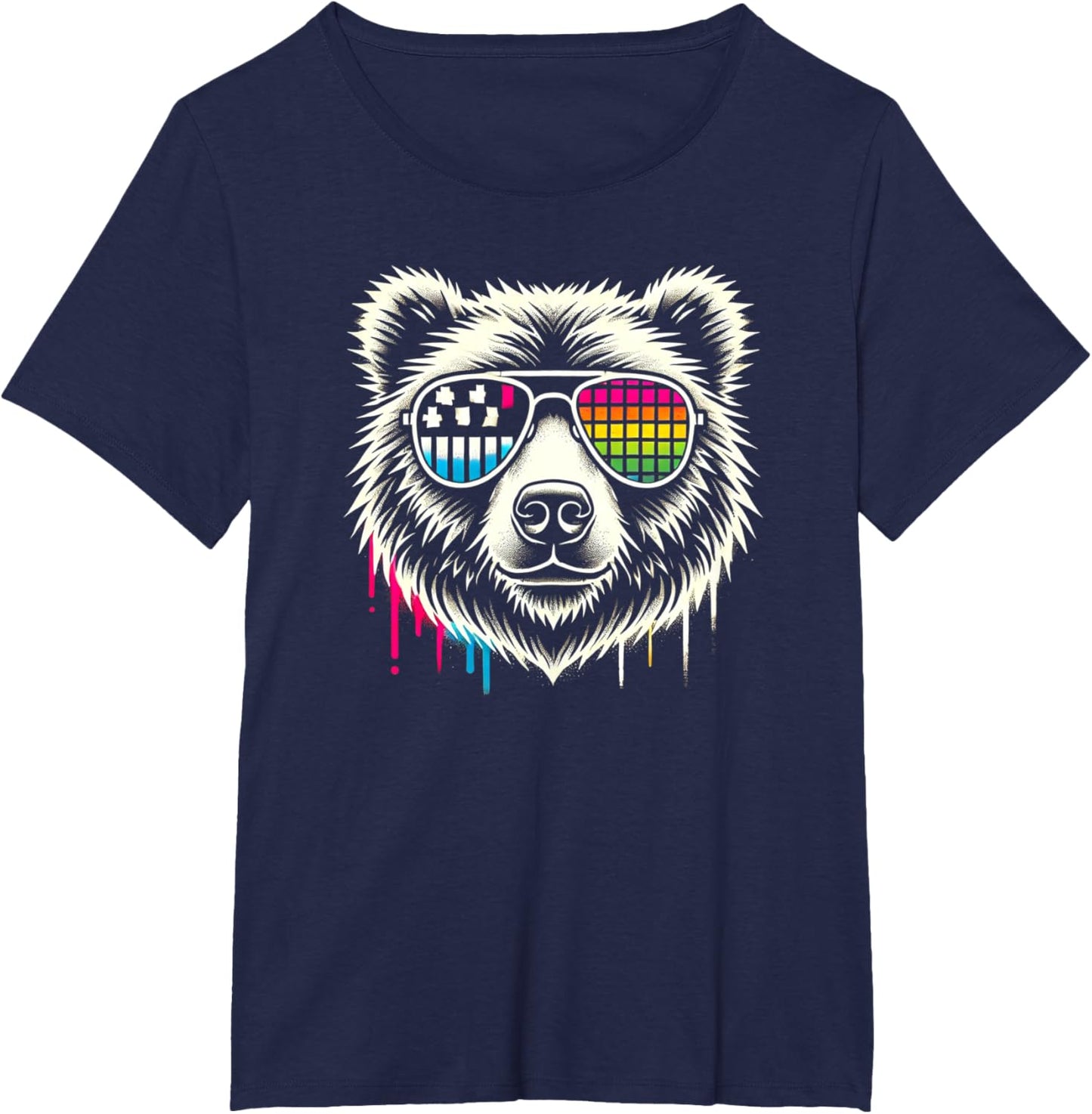 Retro Bear Sunglasses Cool Vintage Animal