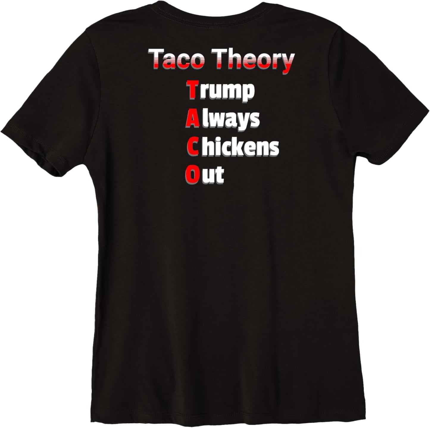 Fun Taco Theory Trumps Always Chicken Out Tacos Pun Premium