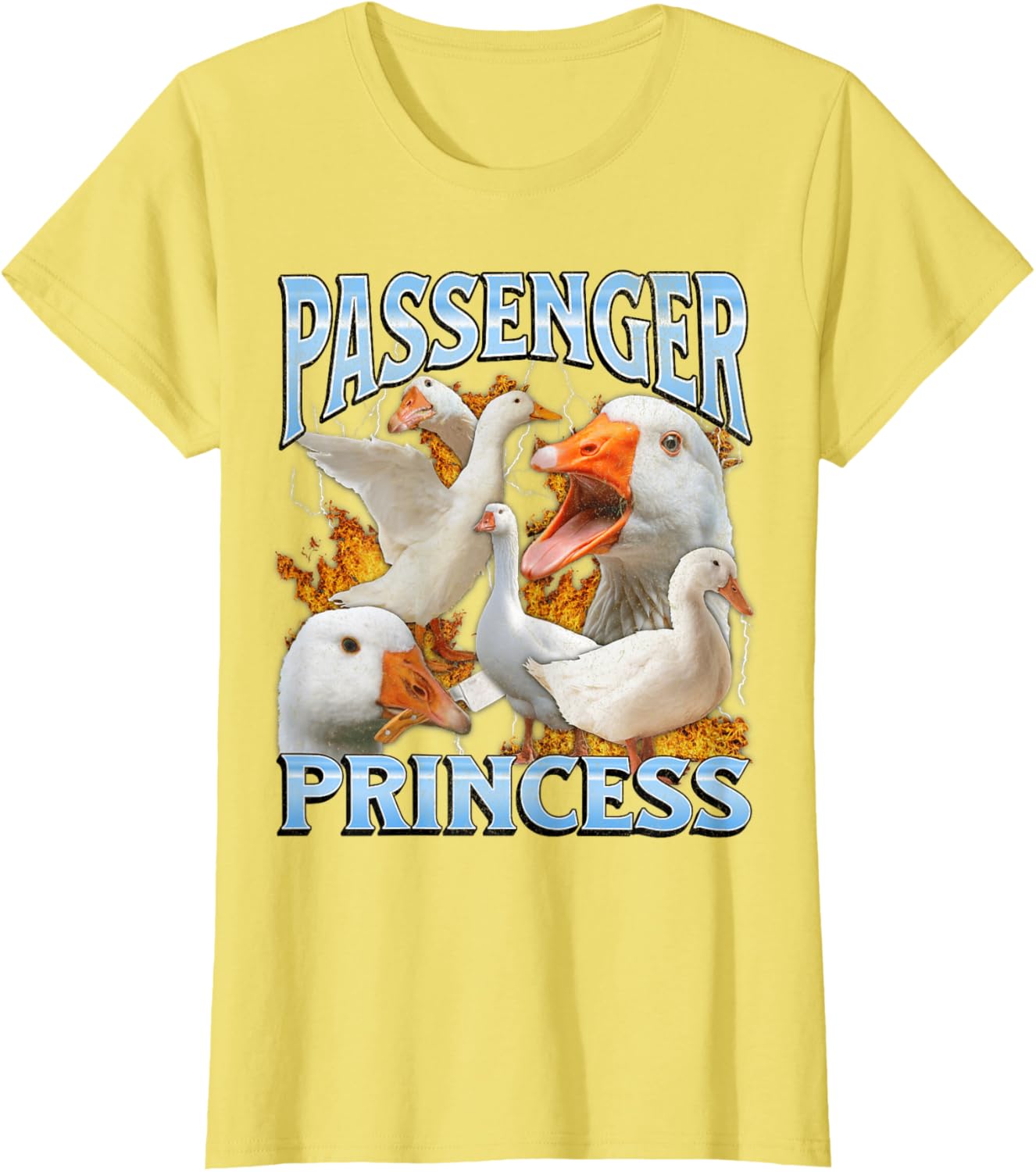 Passenger Princess Funny Goose Meme Bootleg Y2K Graphic