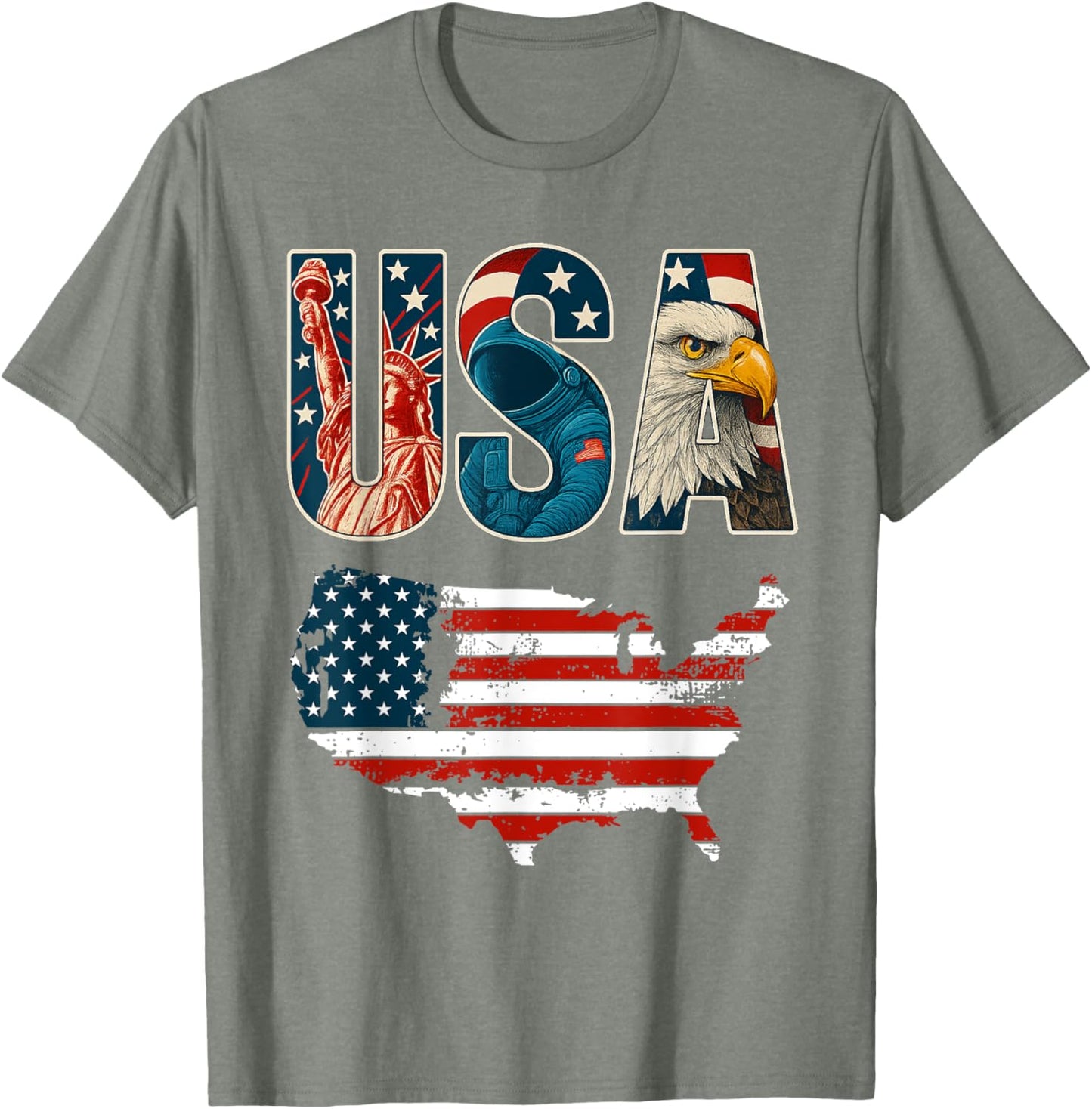USA US Patriotic 4th of July America Flag Freedom Eagle
