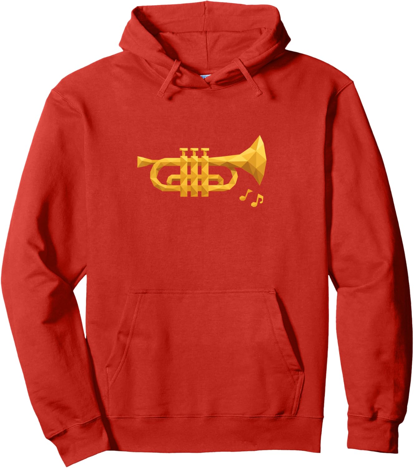 Low Poly Trumpet Pullover Hoodie