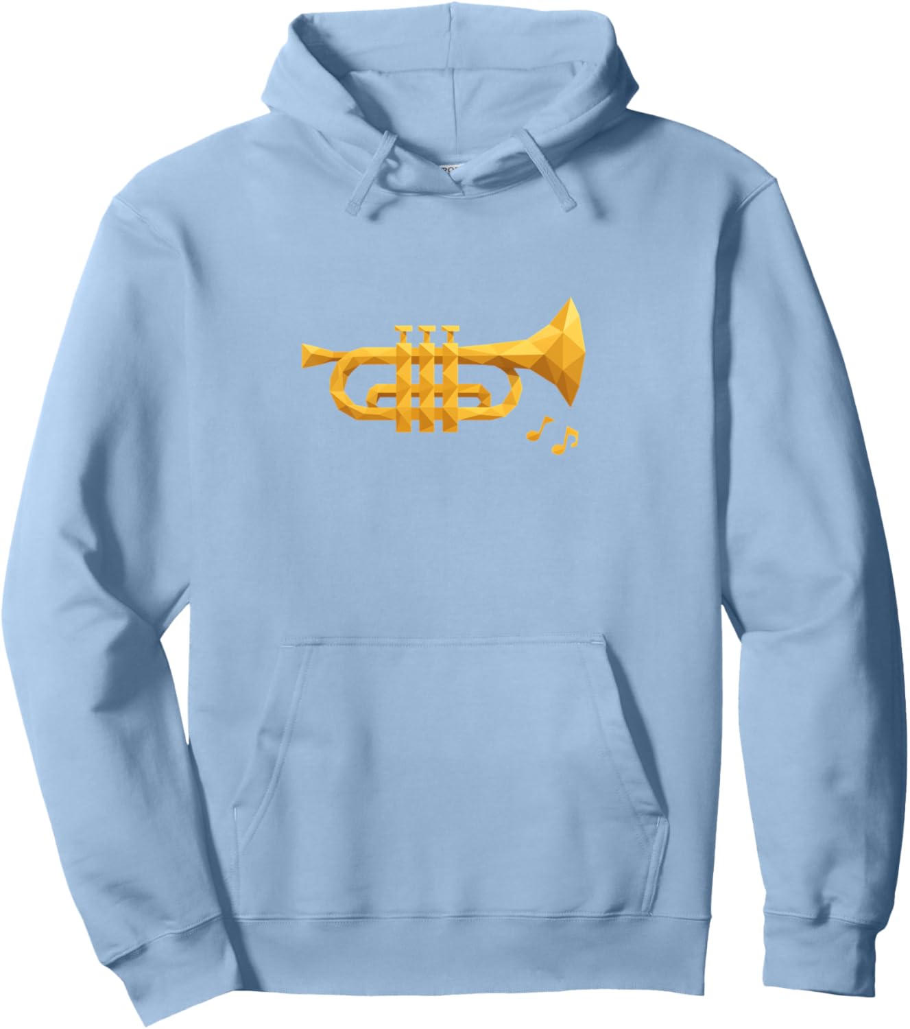 Low Poly Trumpet Pullover Hoodie