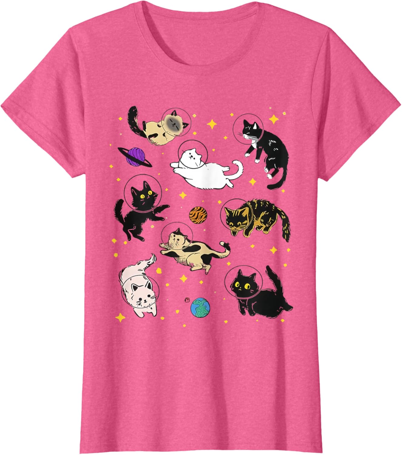 Funny Catsa Cat Astronauts Kitten Space Women Girls Kids Men