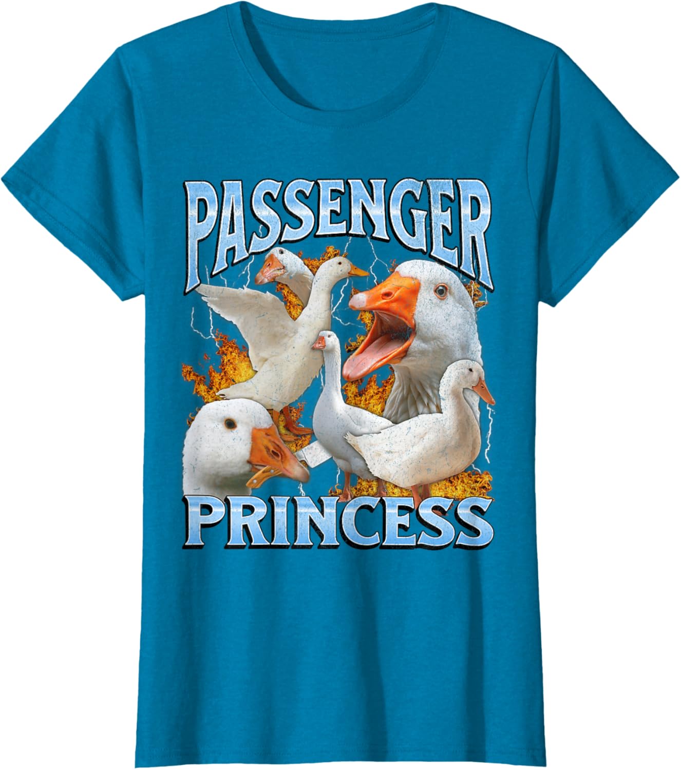 Passenger Princess Funny Goose Meme Bootleg Y2K Graphic