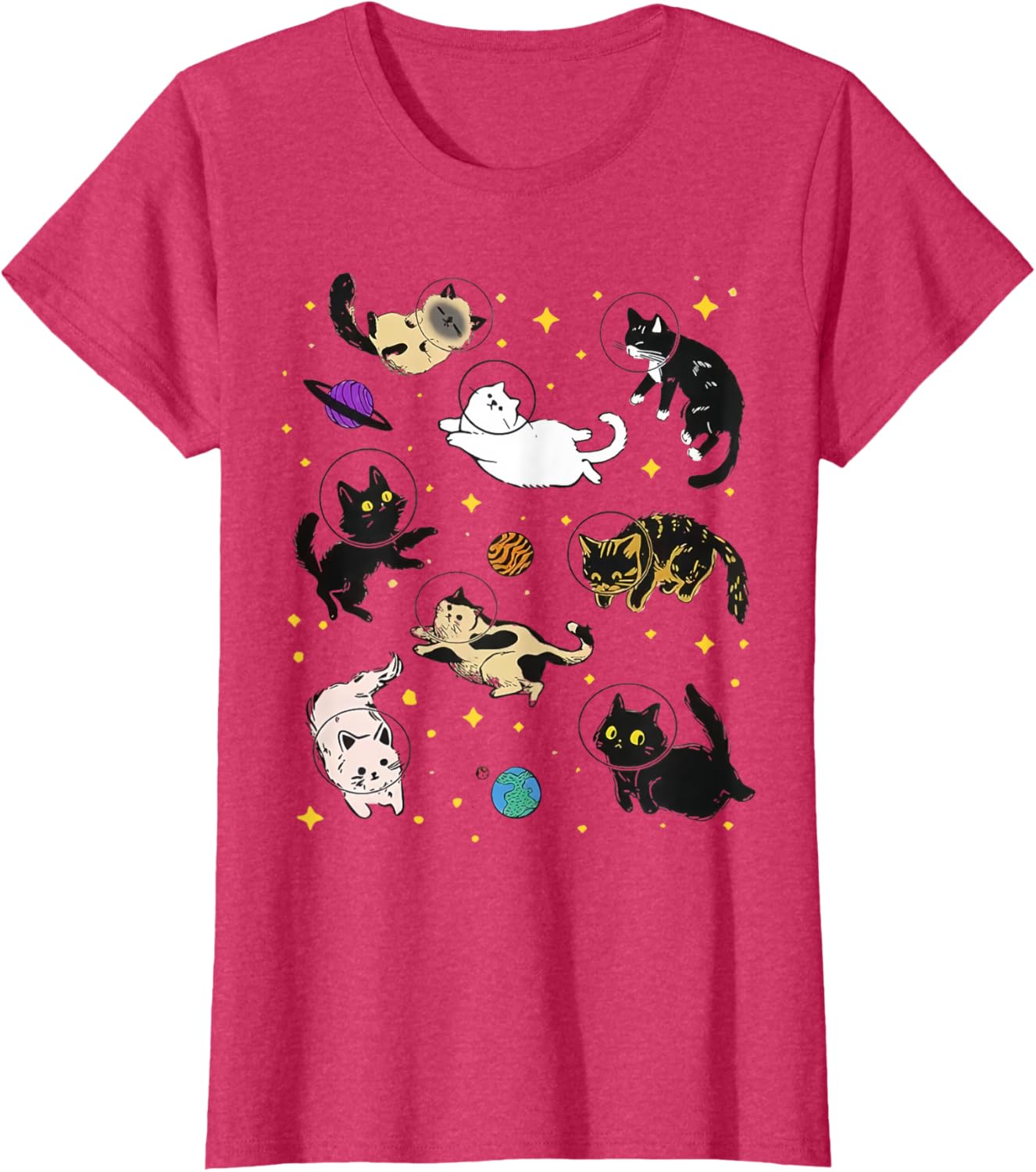 Funny Catsa Cat Astronauts Kitten Space Women Girls Kids Men