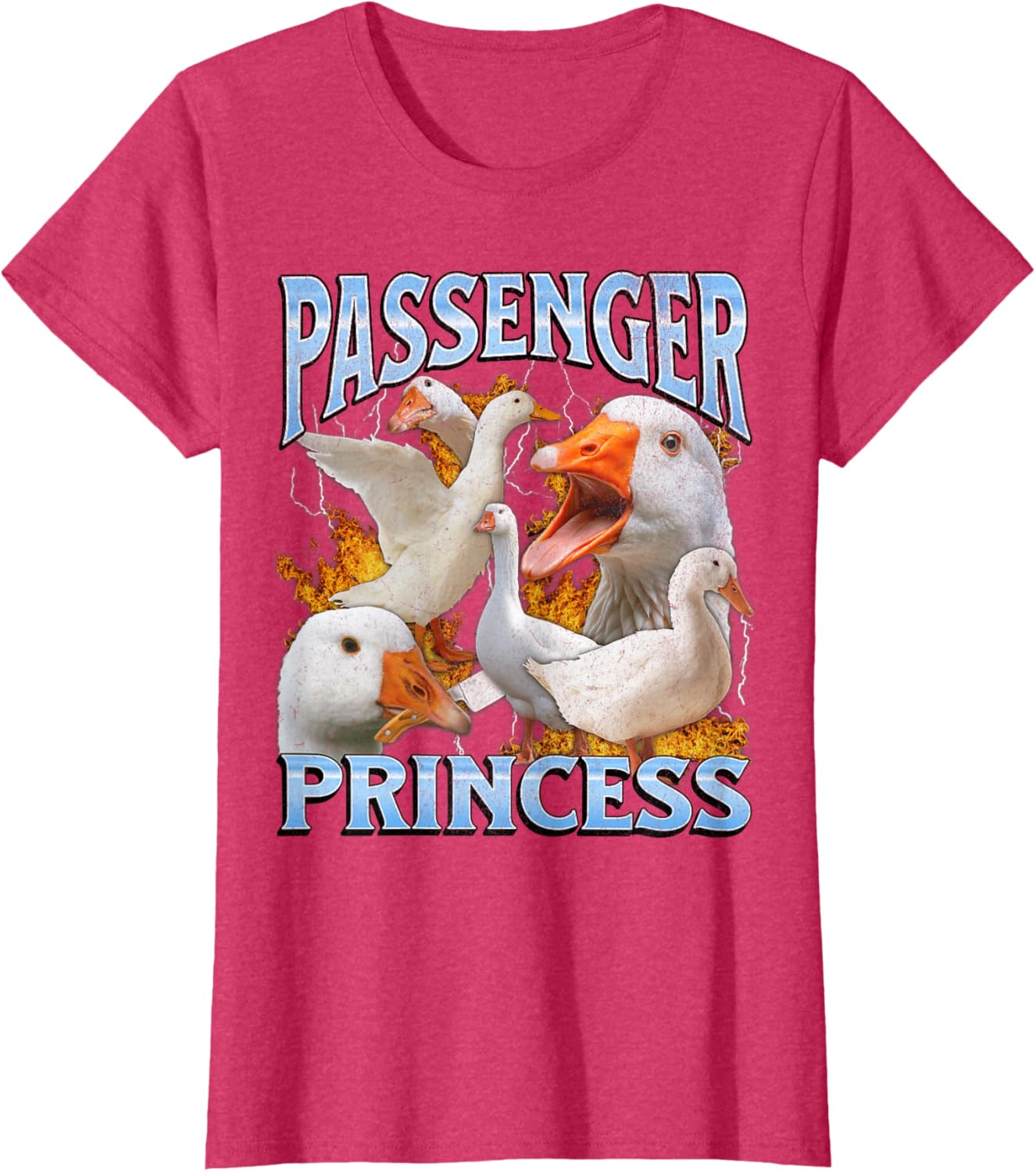 Passenger Princess Funny Goose Meme Bootleg Y2K Graphic