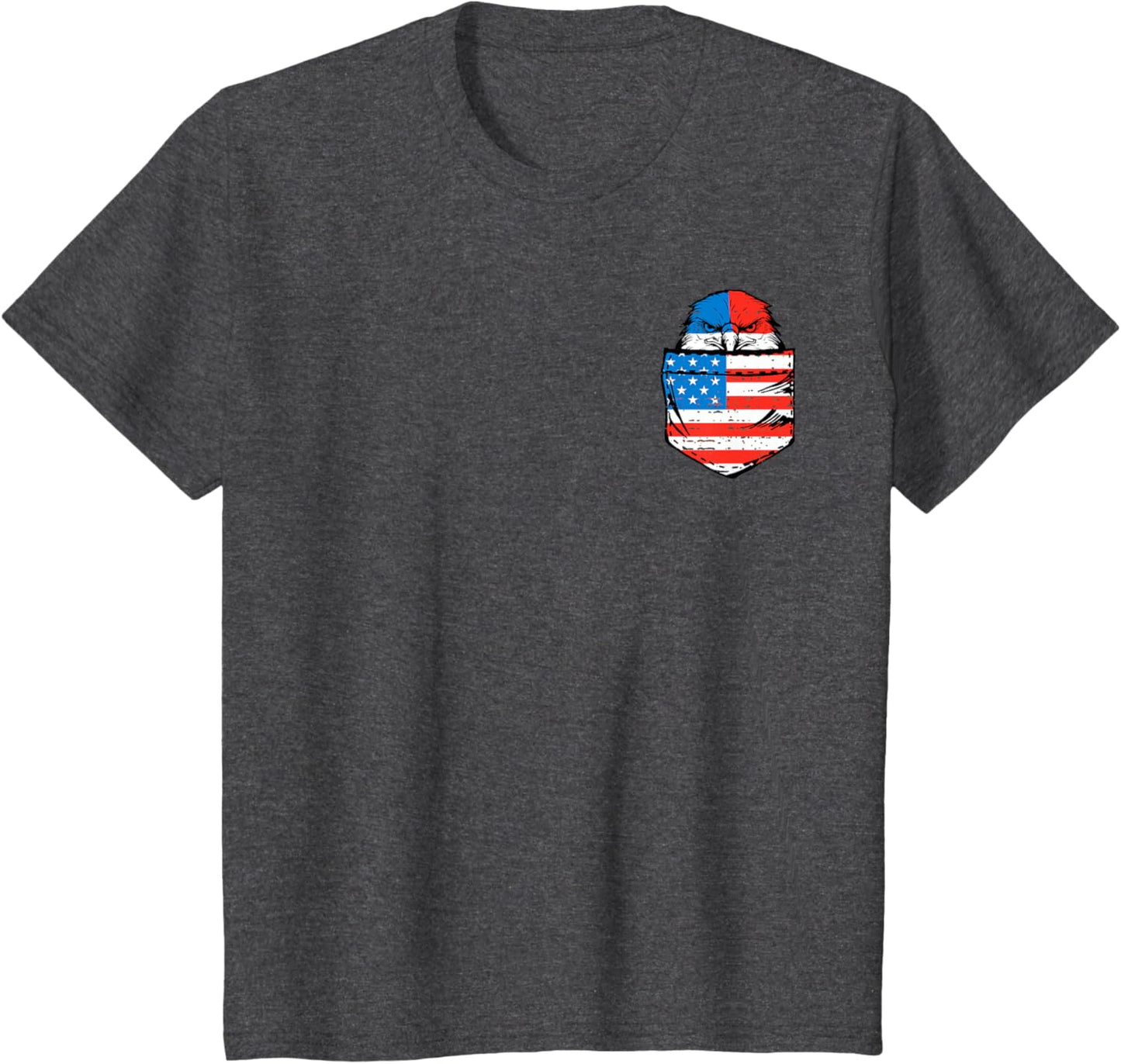 Eagle USA Flag Pocket American Funny 4th Of July Fourth