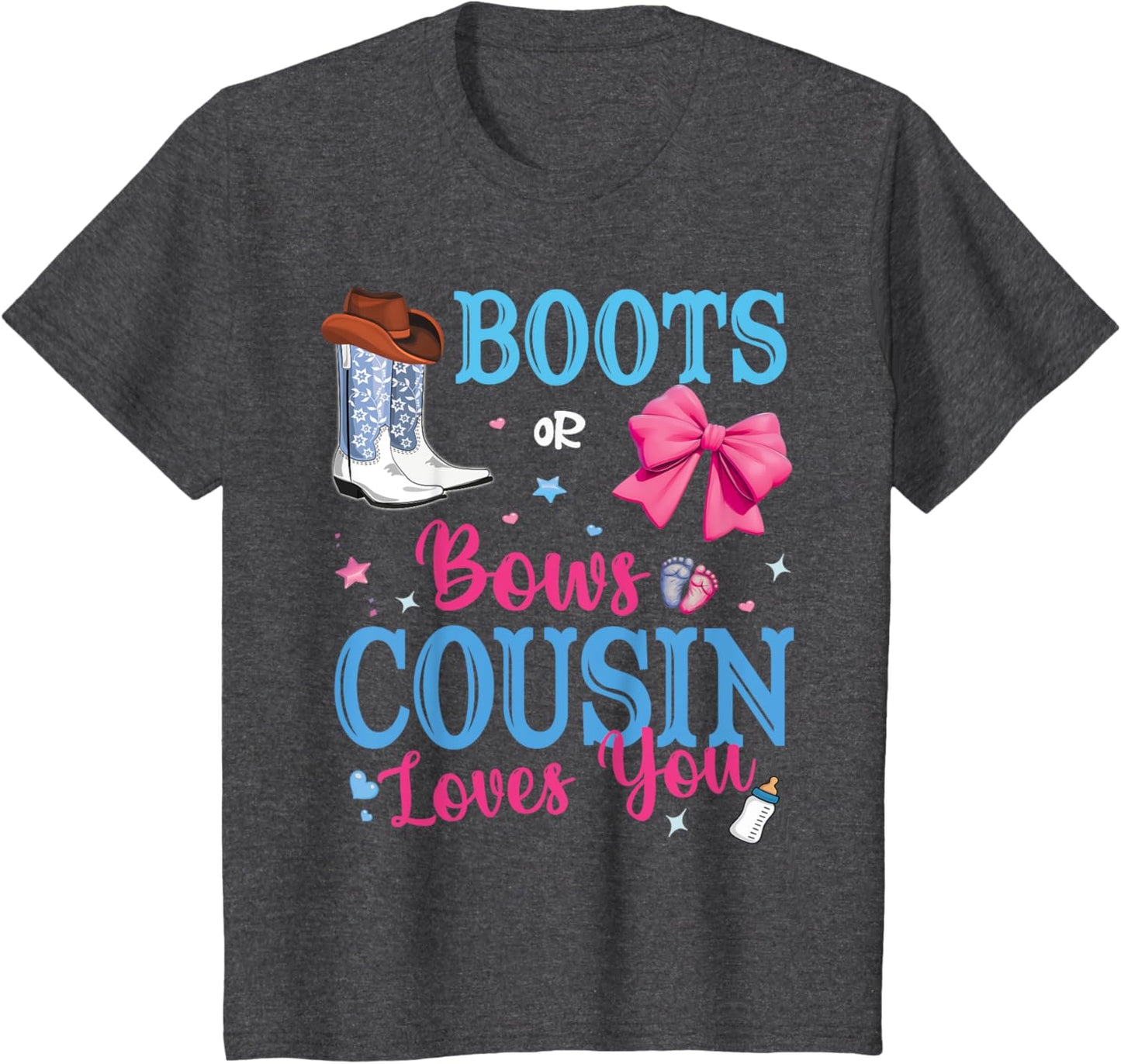 Boots Or Bows Cousin Loves You Gender Reveal Party Family